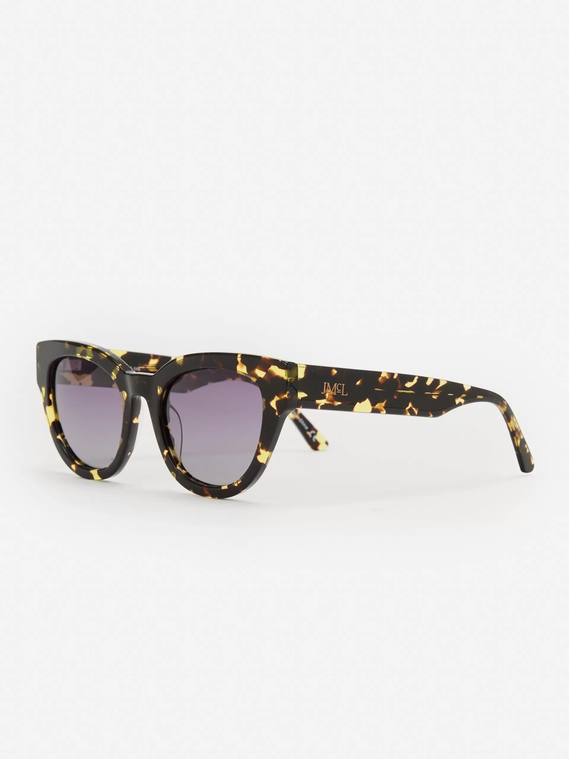 Shop J. McLaughlin Adeline Sunglasses Black/Yellow