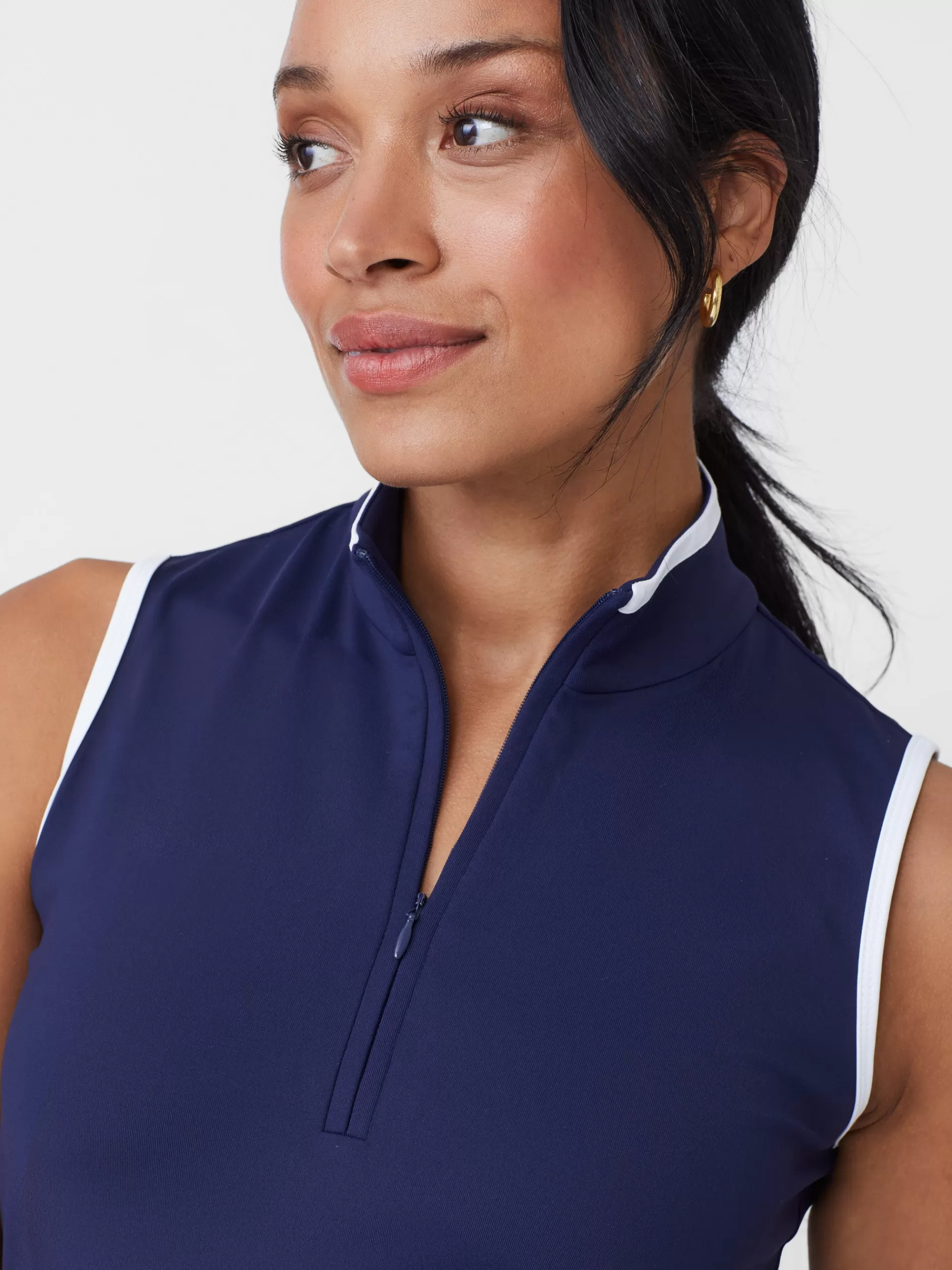 Clearance J. McLaughlin Aelia Sleeveless Top Winter Navy