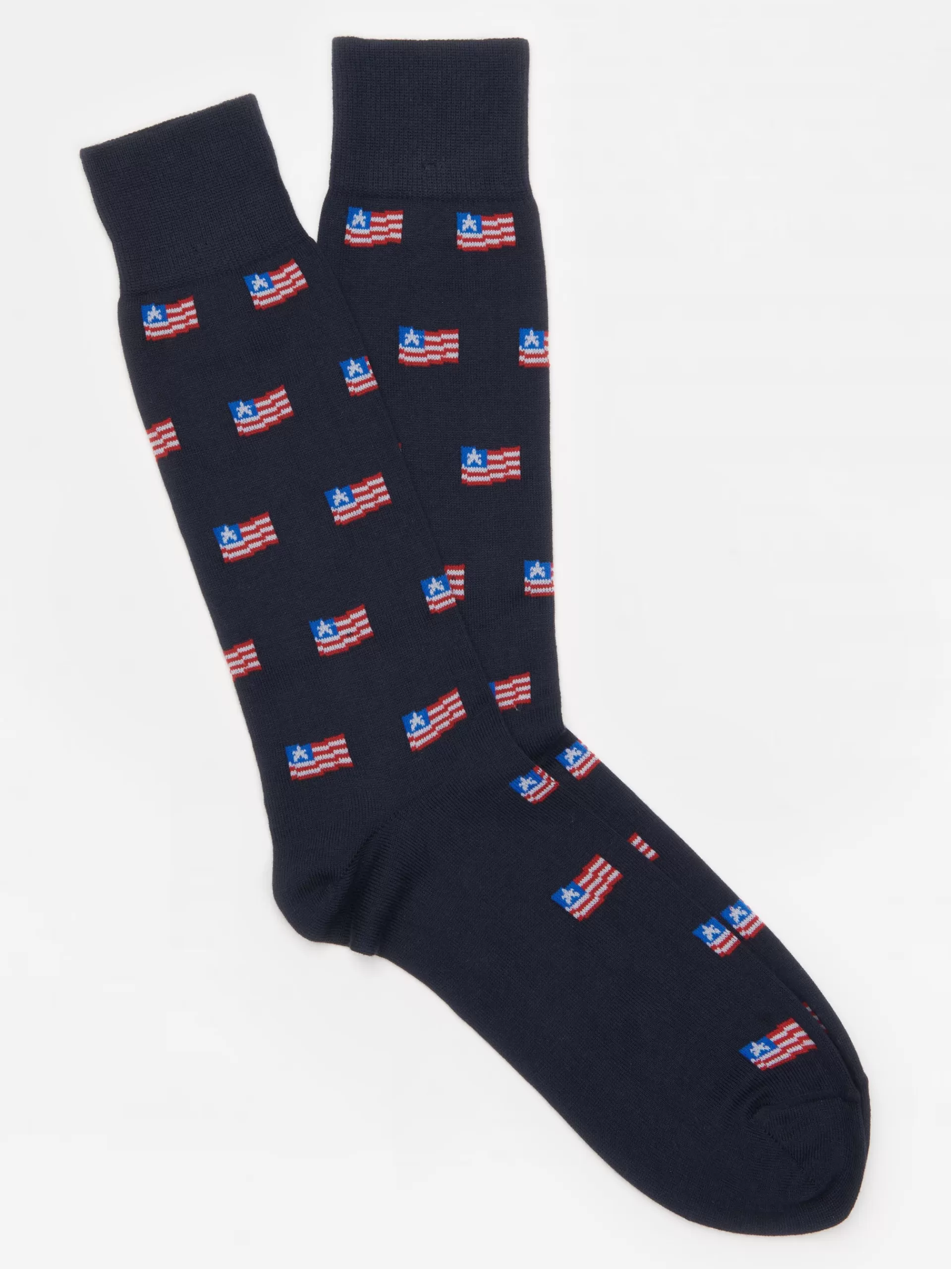 Store J. McLaughlin American Flag Socks Navy