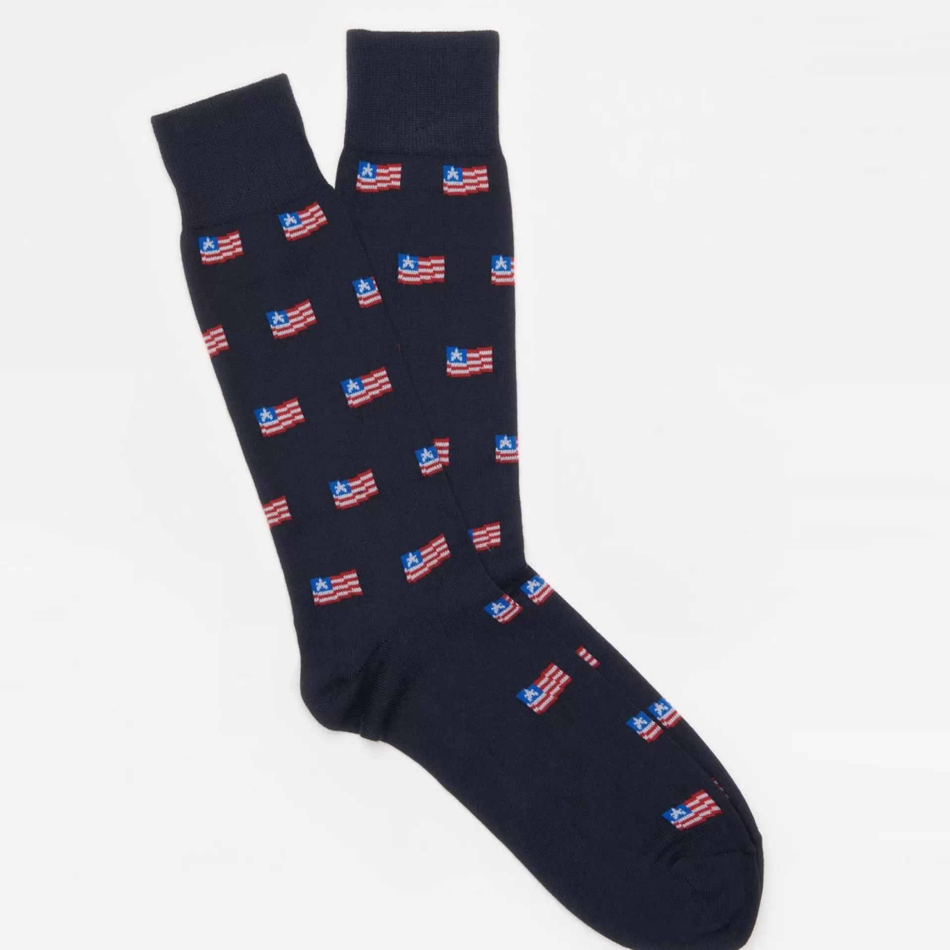 Store J. McLaughlin American Flag Socks Navy