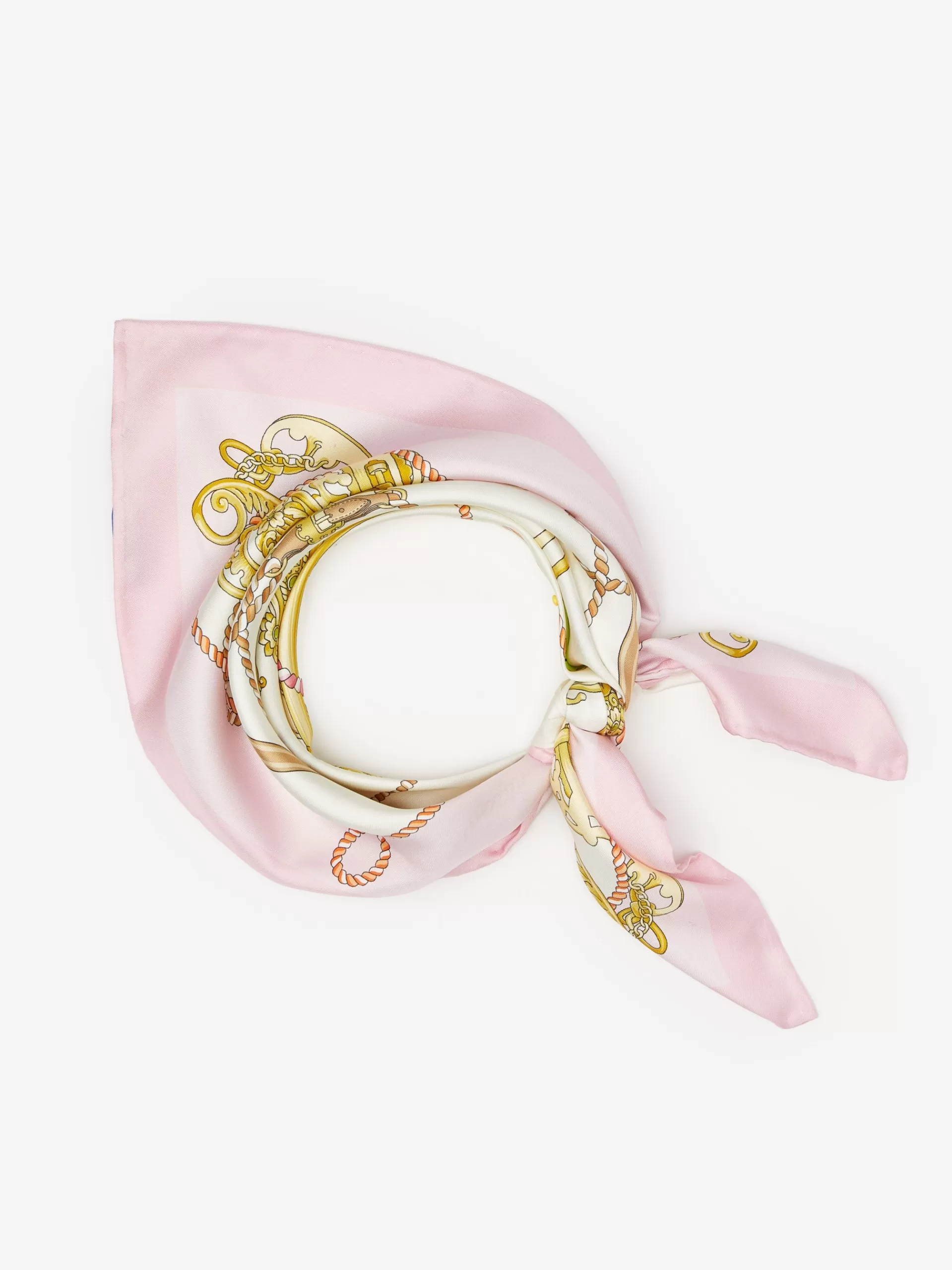 Discount J. McLaughlin Amoura Silk Scarf In Downing Street Square Cream/Pink