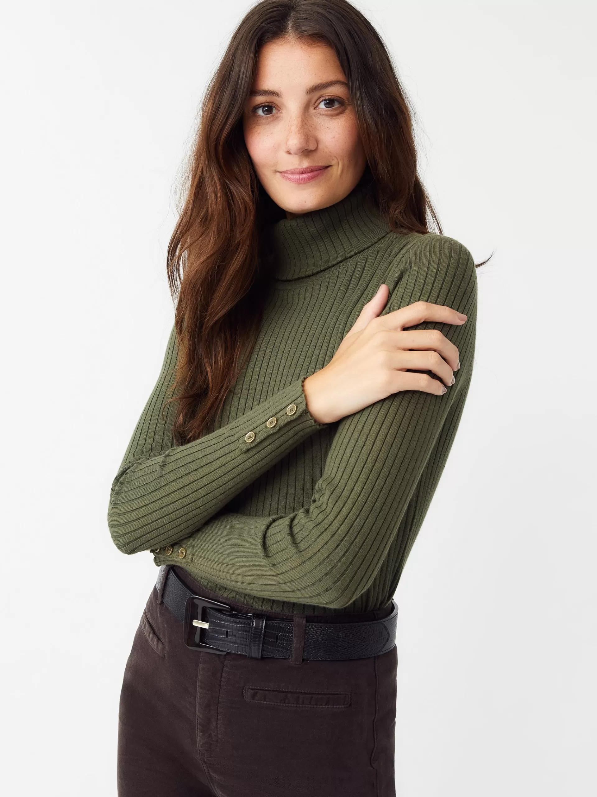 Outlet J. McLaughlin Arlette Turtleneck Olive Green