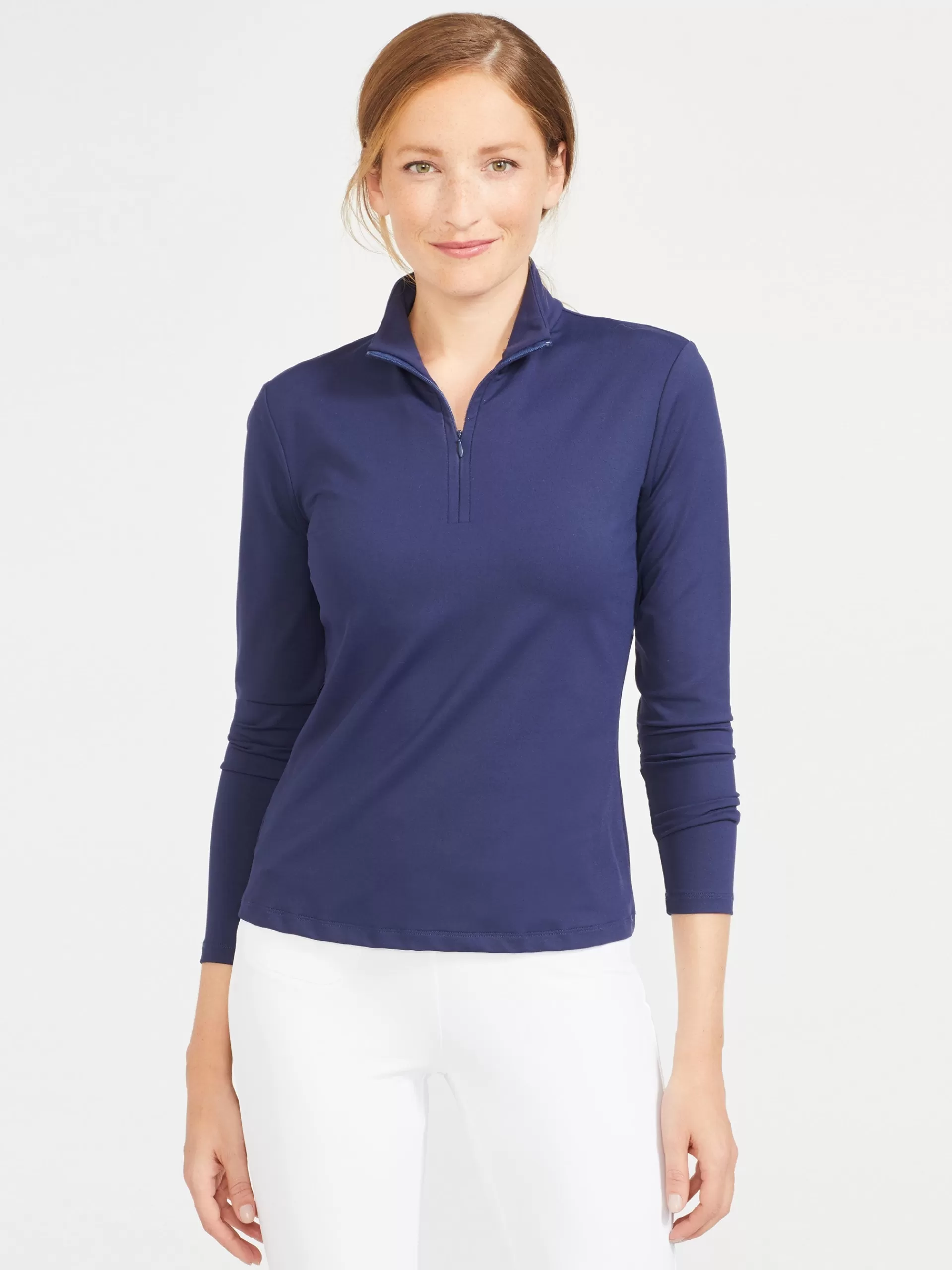 Discount J. McLaughlin Bedford Top Winter Navy