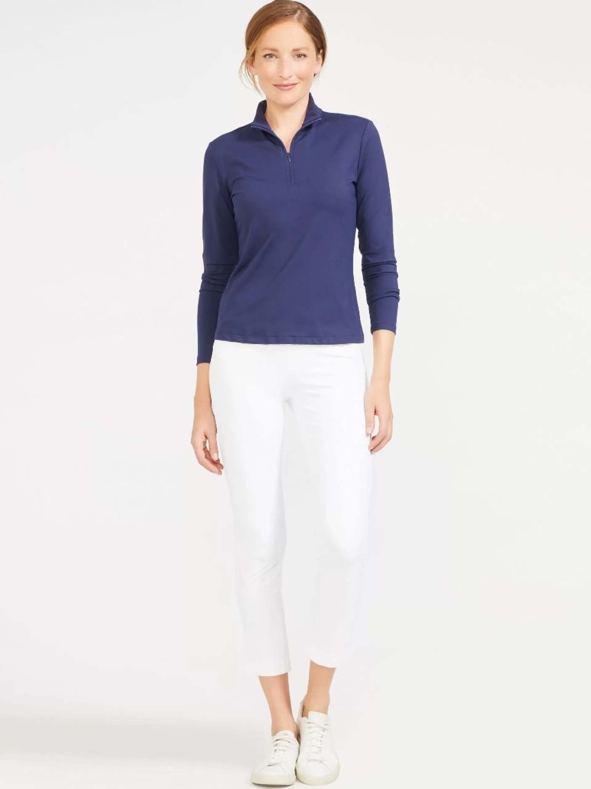 Discount J. McLaughlin Bedford Top Winter Navy