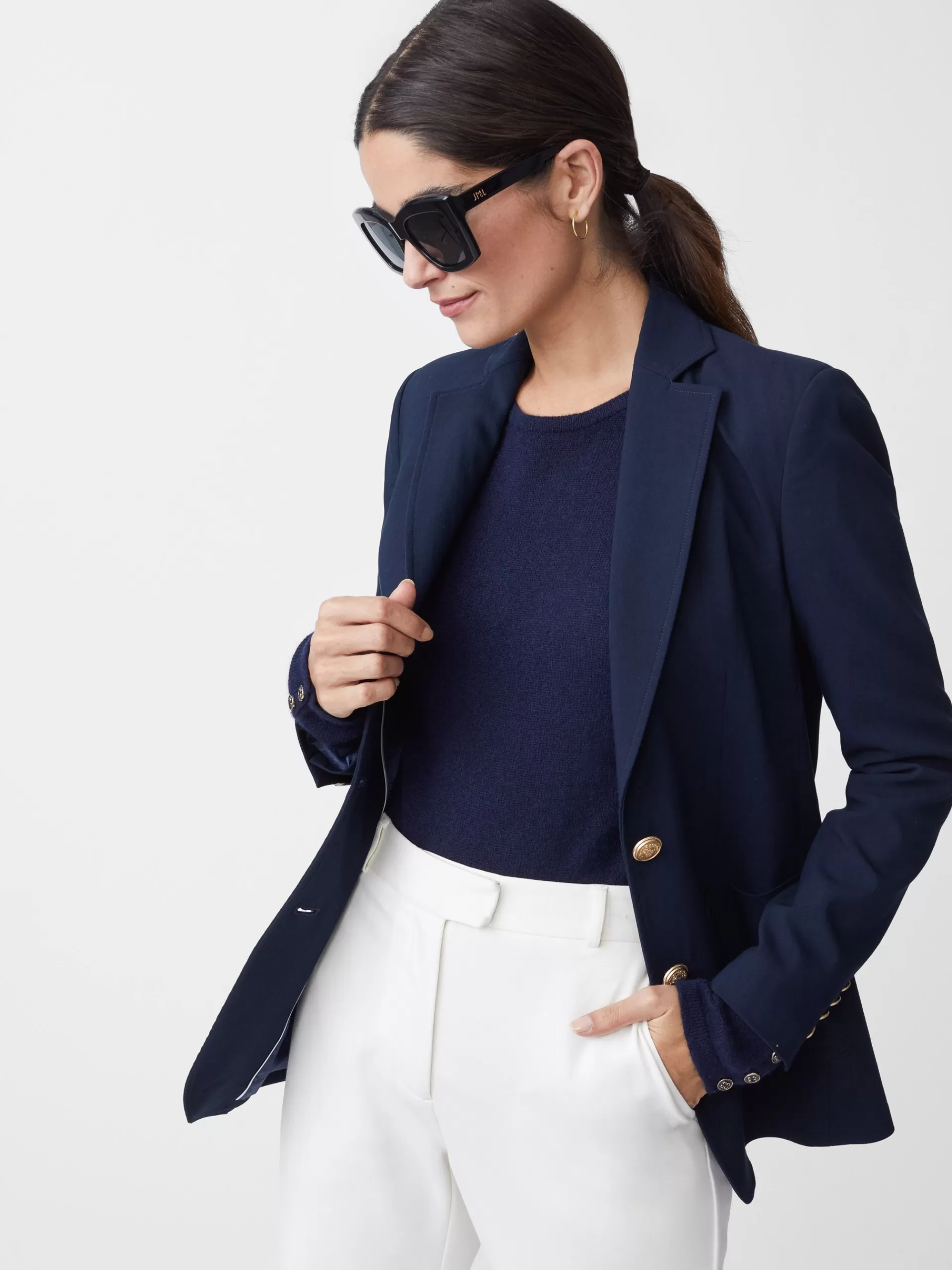 Shop J. McLaughlin Benji Blazer Winter Navy