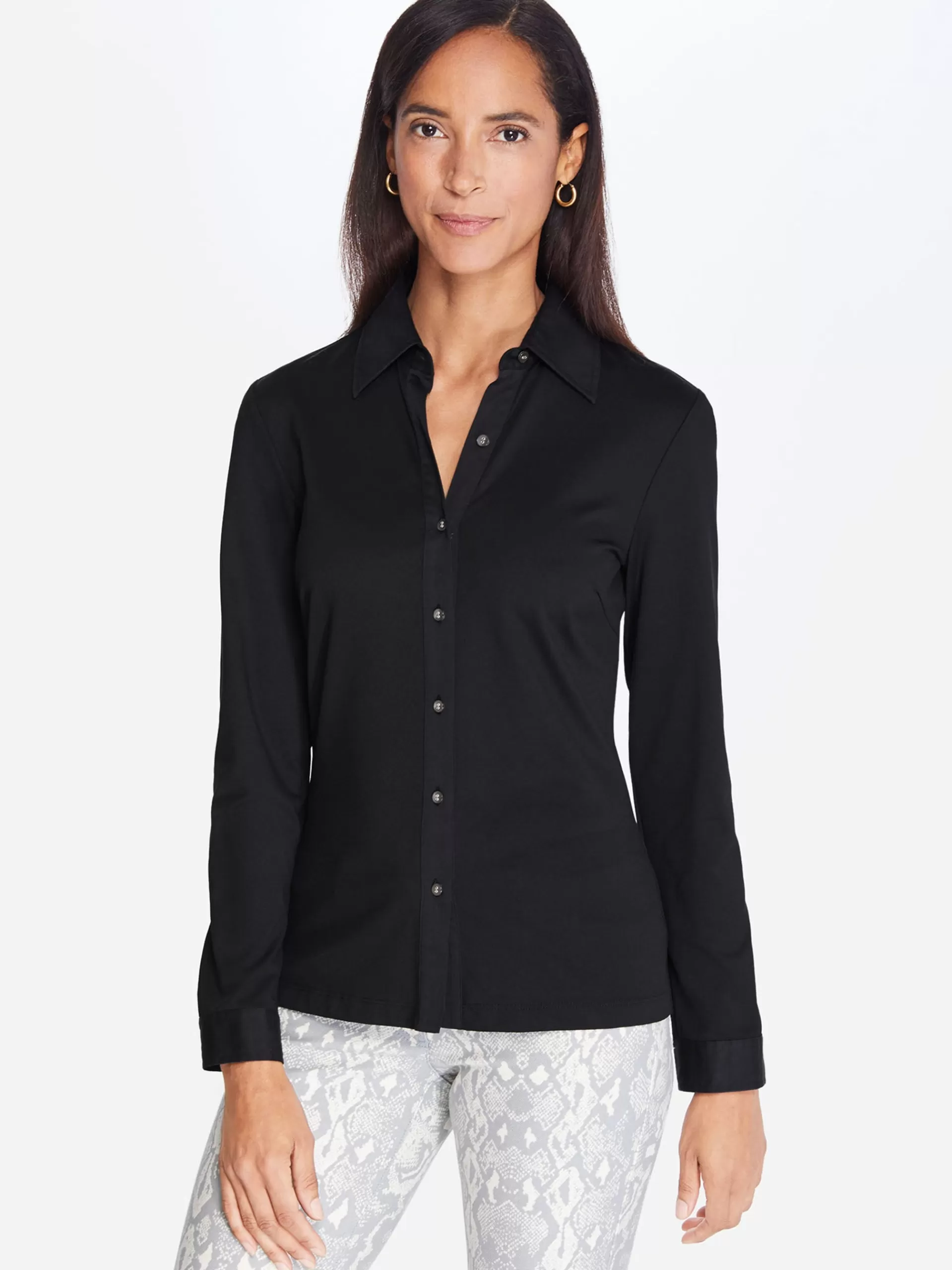 Store J. McLaughlin Betty Shirt Black