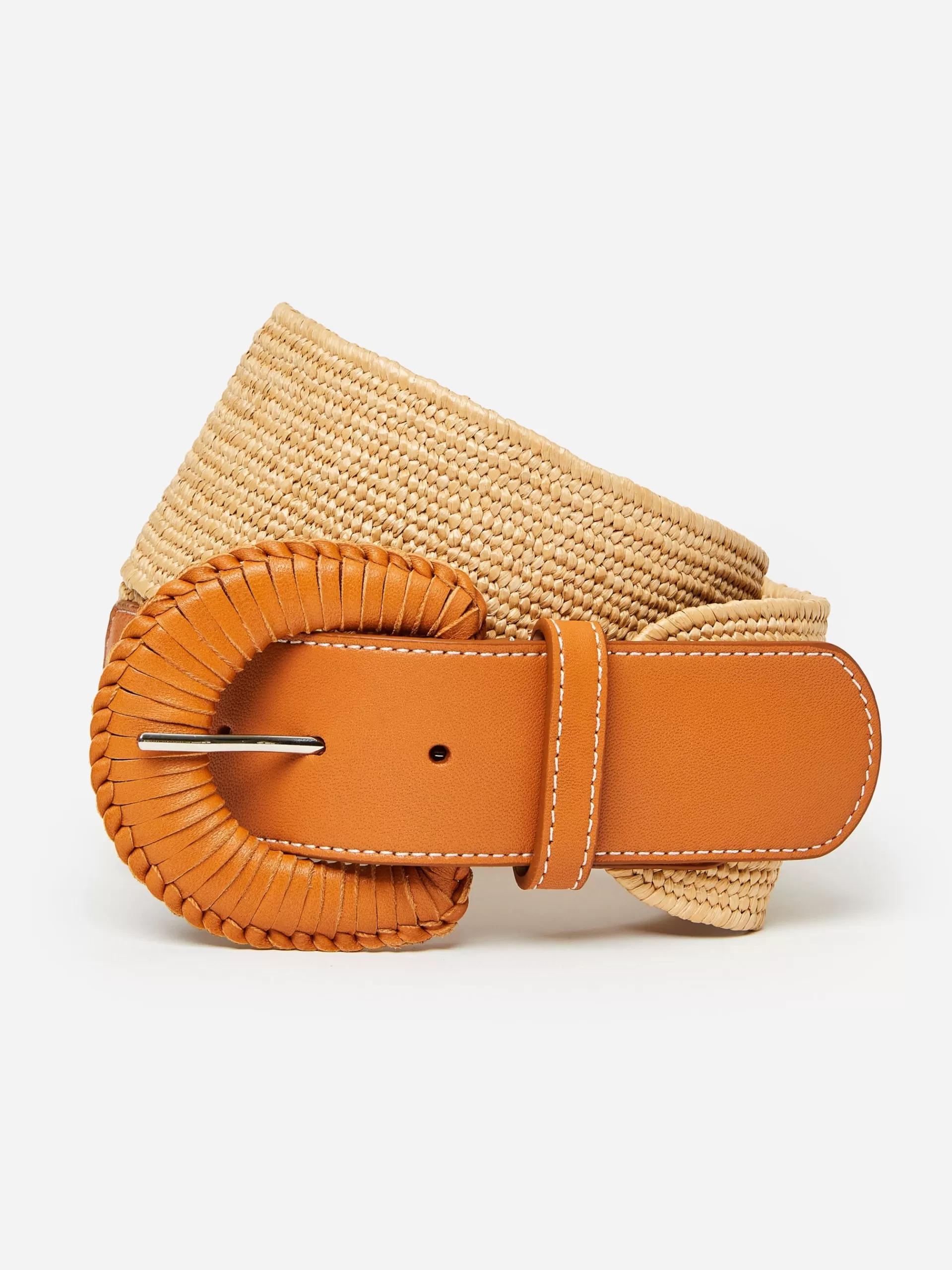 Hot J. McLaughlin Briony Raffia Belt Brown/Toasted Coconut