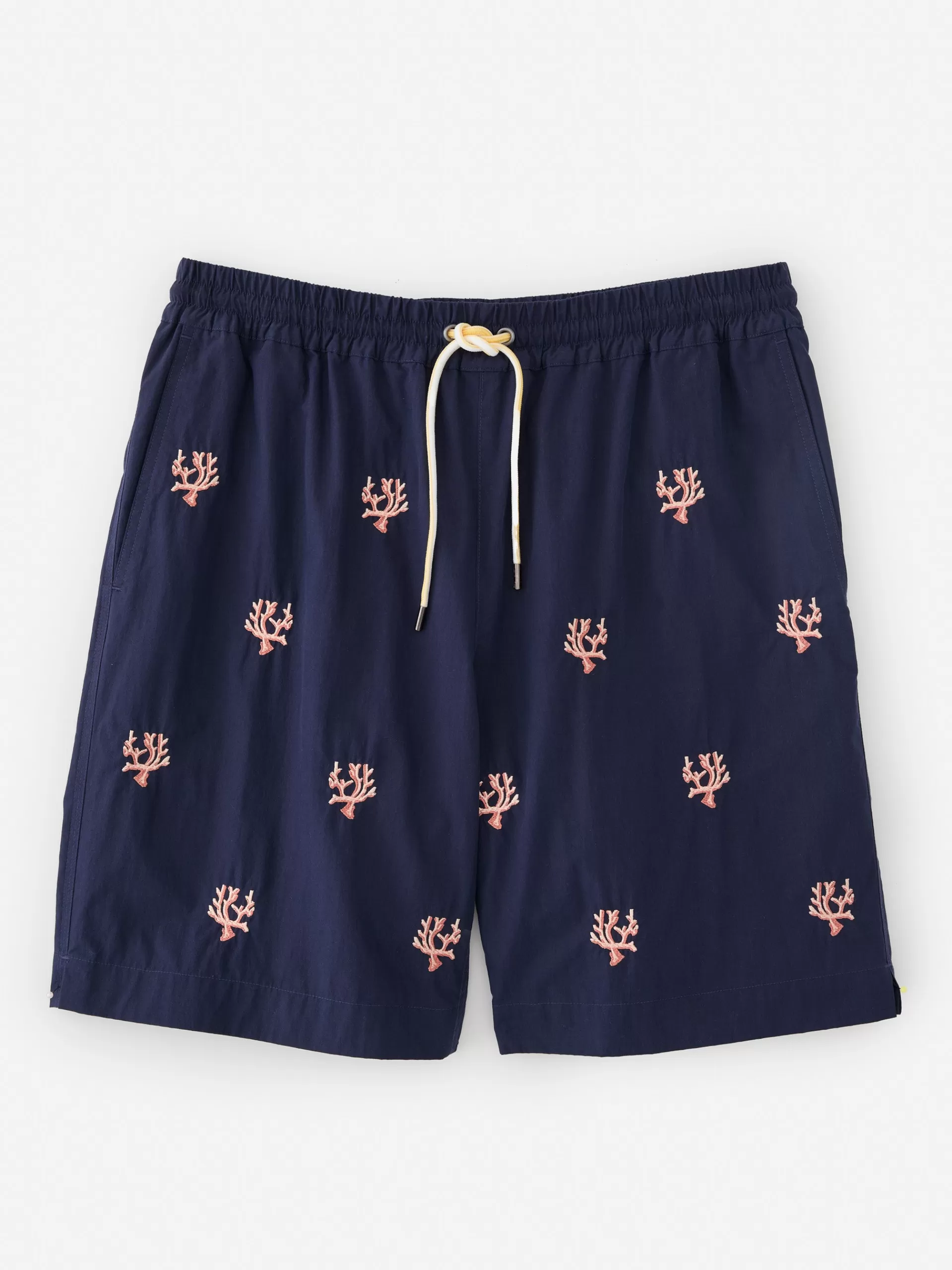 Hot J. McLaughlin Bruce 7" Swim Trunks In Coral Navy