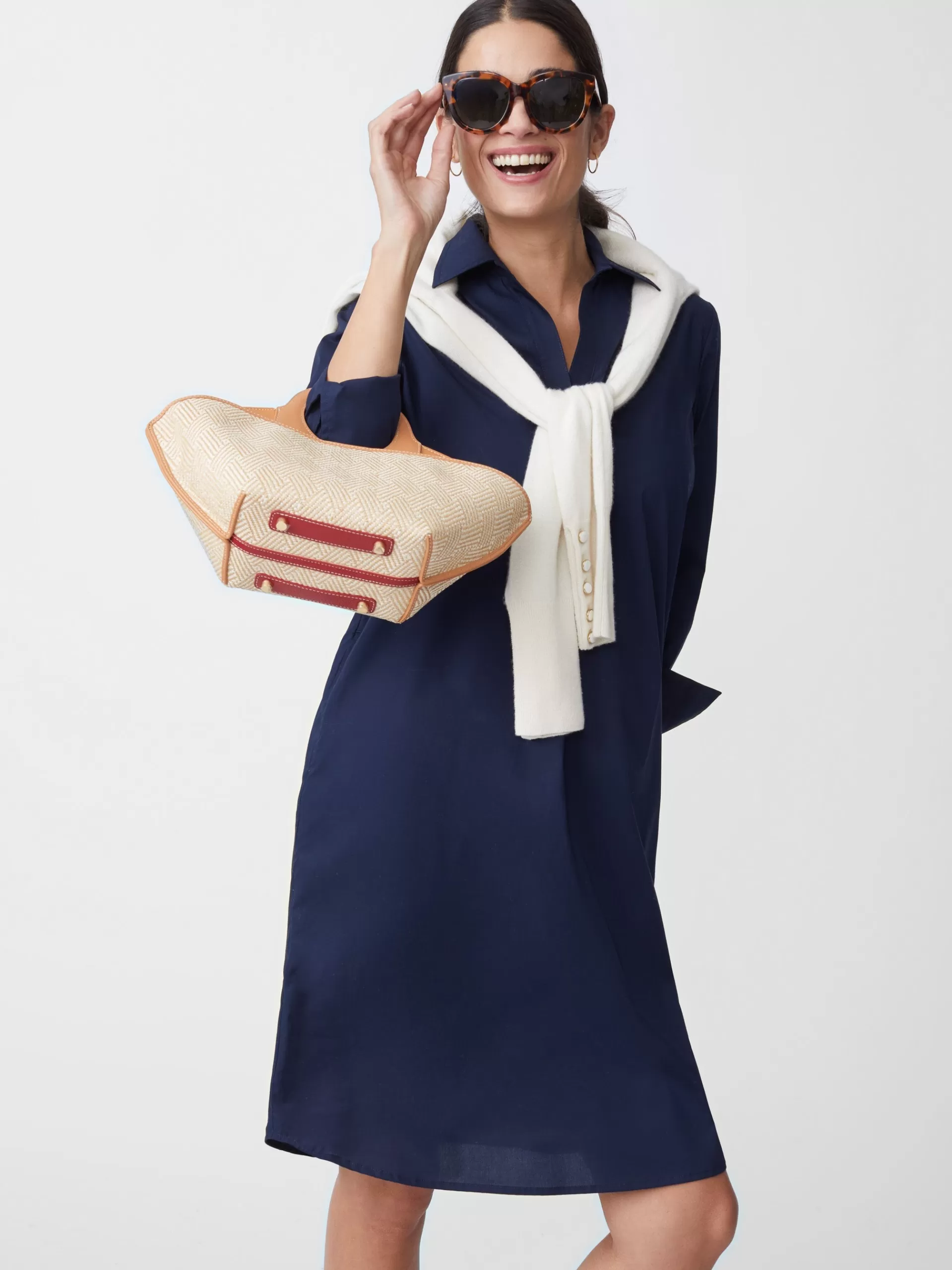 Online J. McLaughlin Cagney Dress Navy