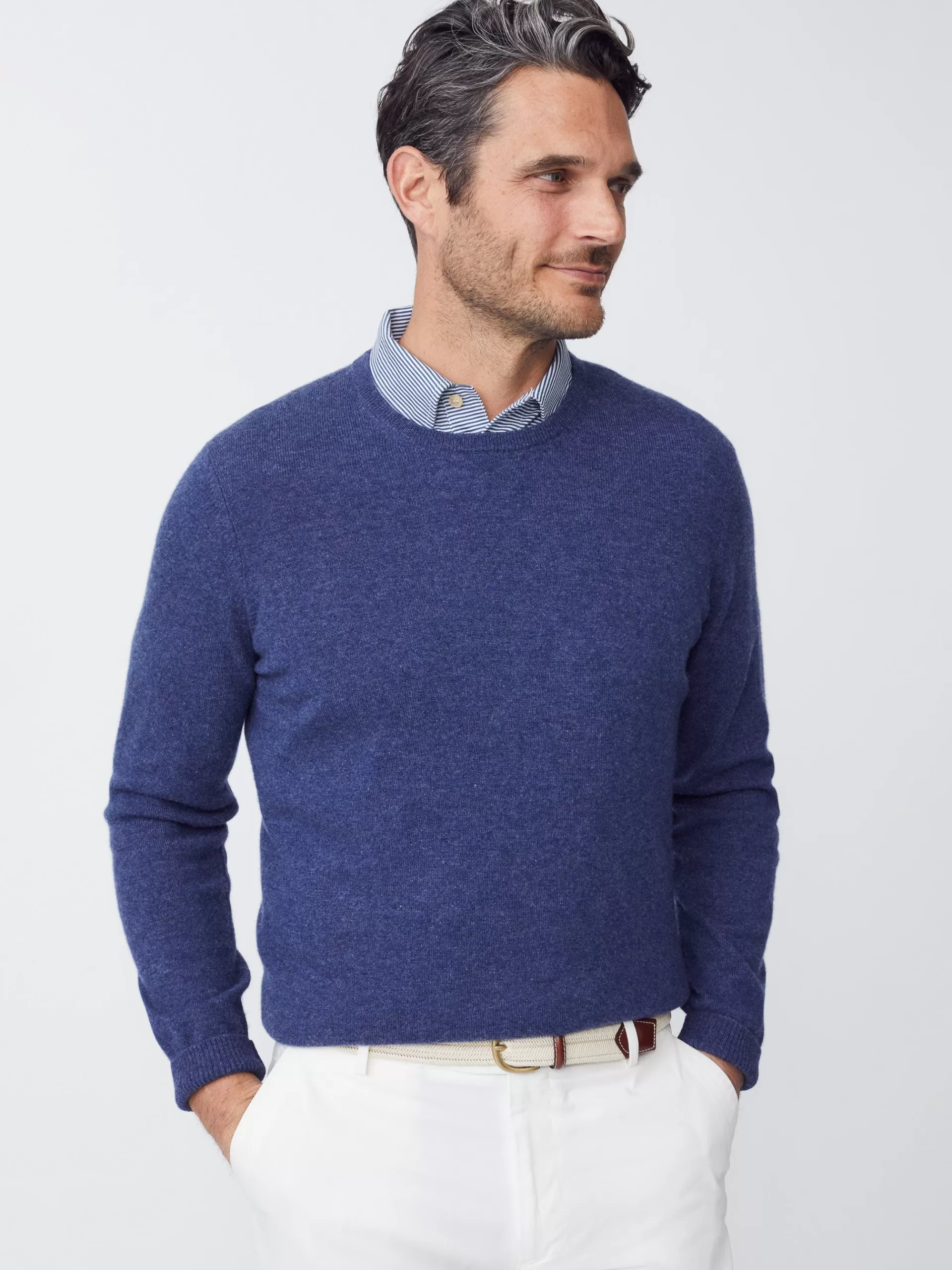 Online J. McLaughlin Caldwell Cashmere Sweater Dark Denim