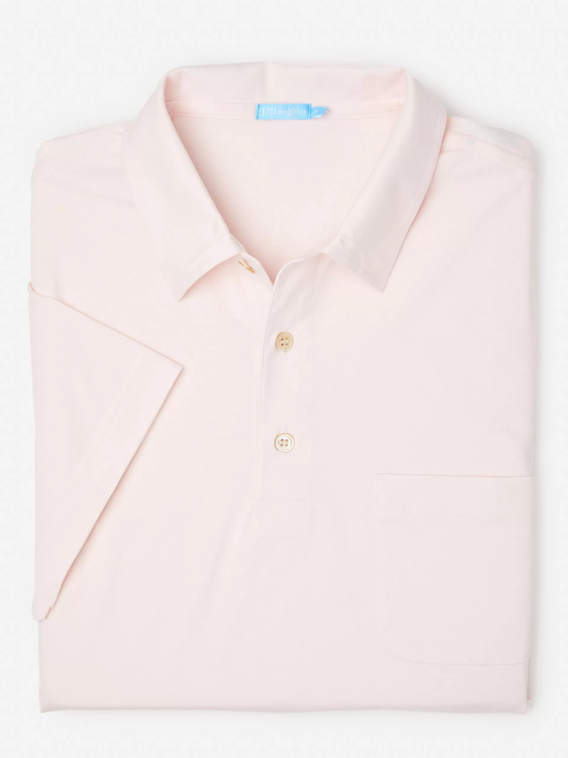 Flash Sale J. McLaughlin Callahan Cotton Polo Light Pink