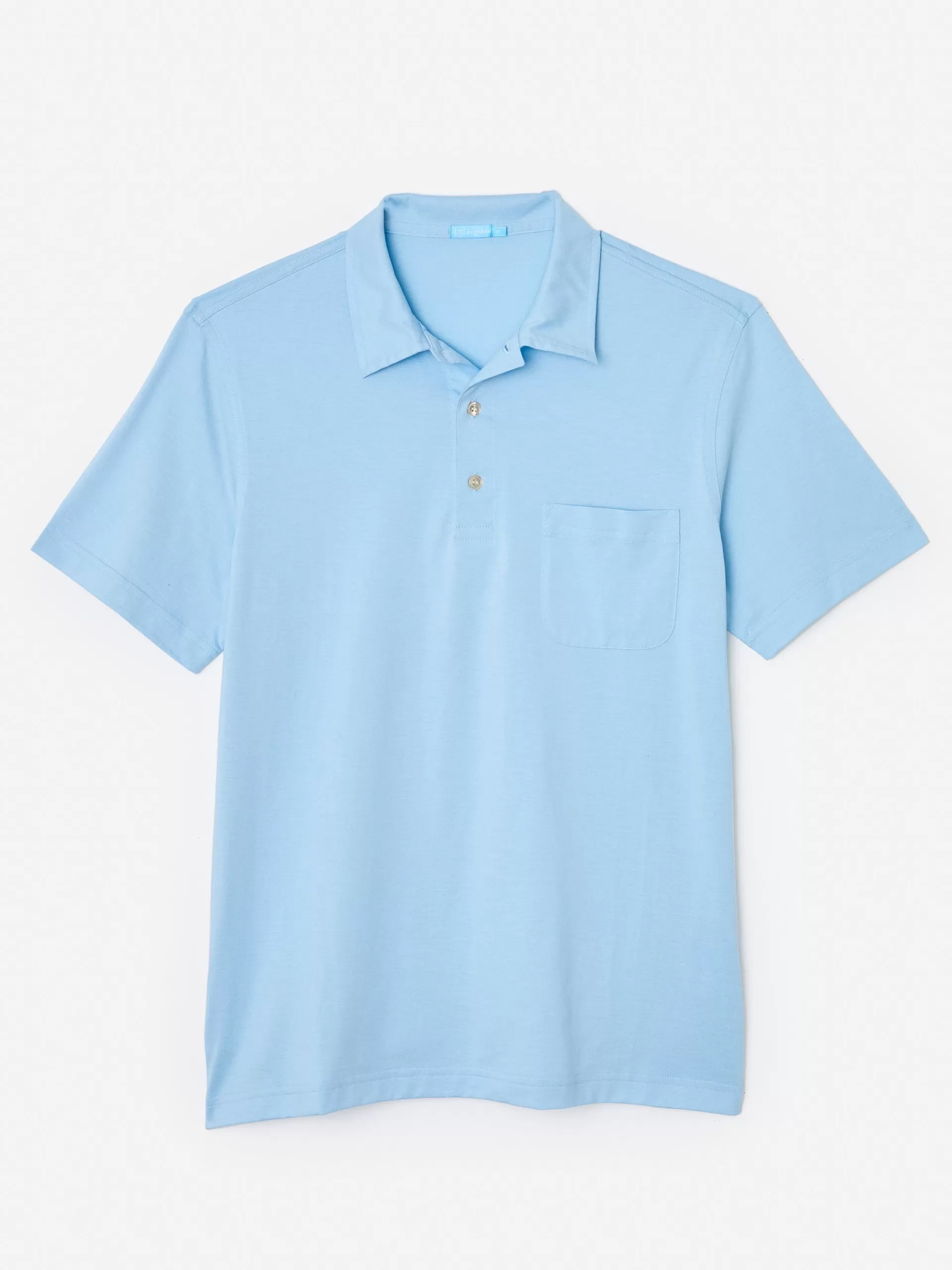 Cheap J. McLaughlin Callahan Cotton Polo Light Blue