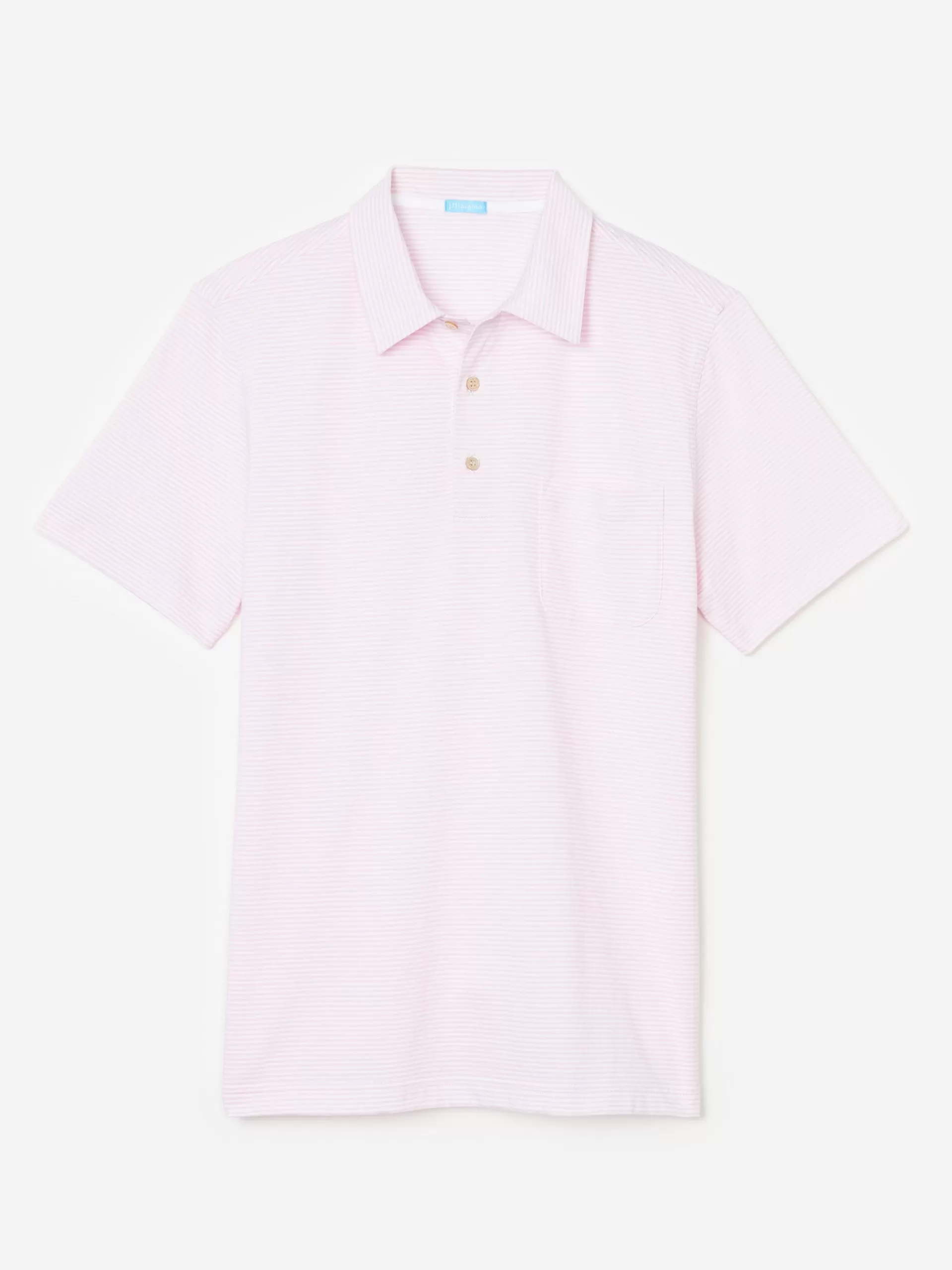 Hot J. McLaughlin Callahan Cotton Polo In Stripe White/Pink