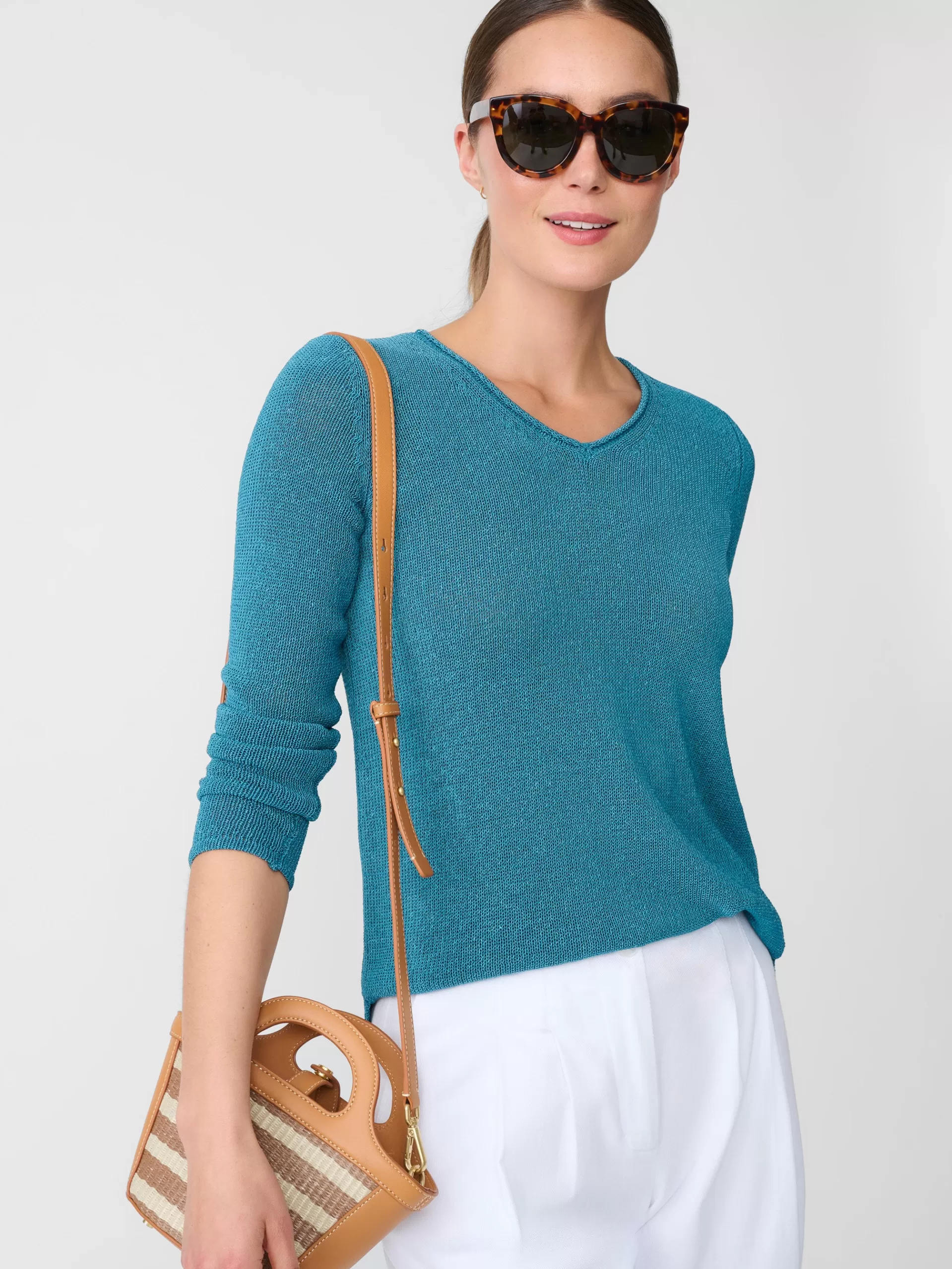 Shop J. McLaughlin Callum Sweater Grass Blue