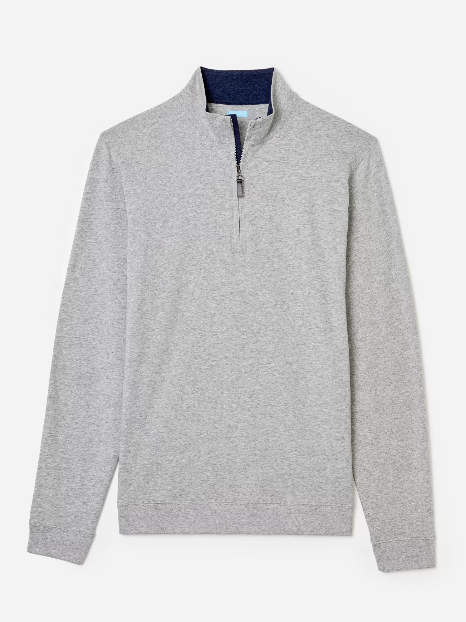 Shop J. McLaughlin Clermont Cotton 1/4 Zip Heather Grey