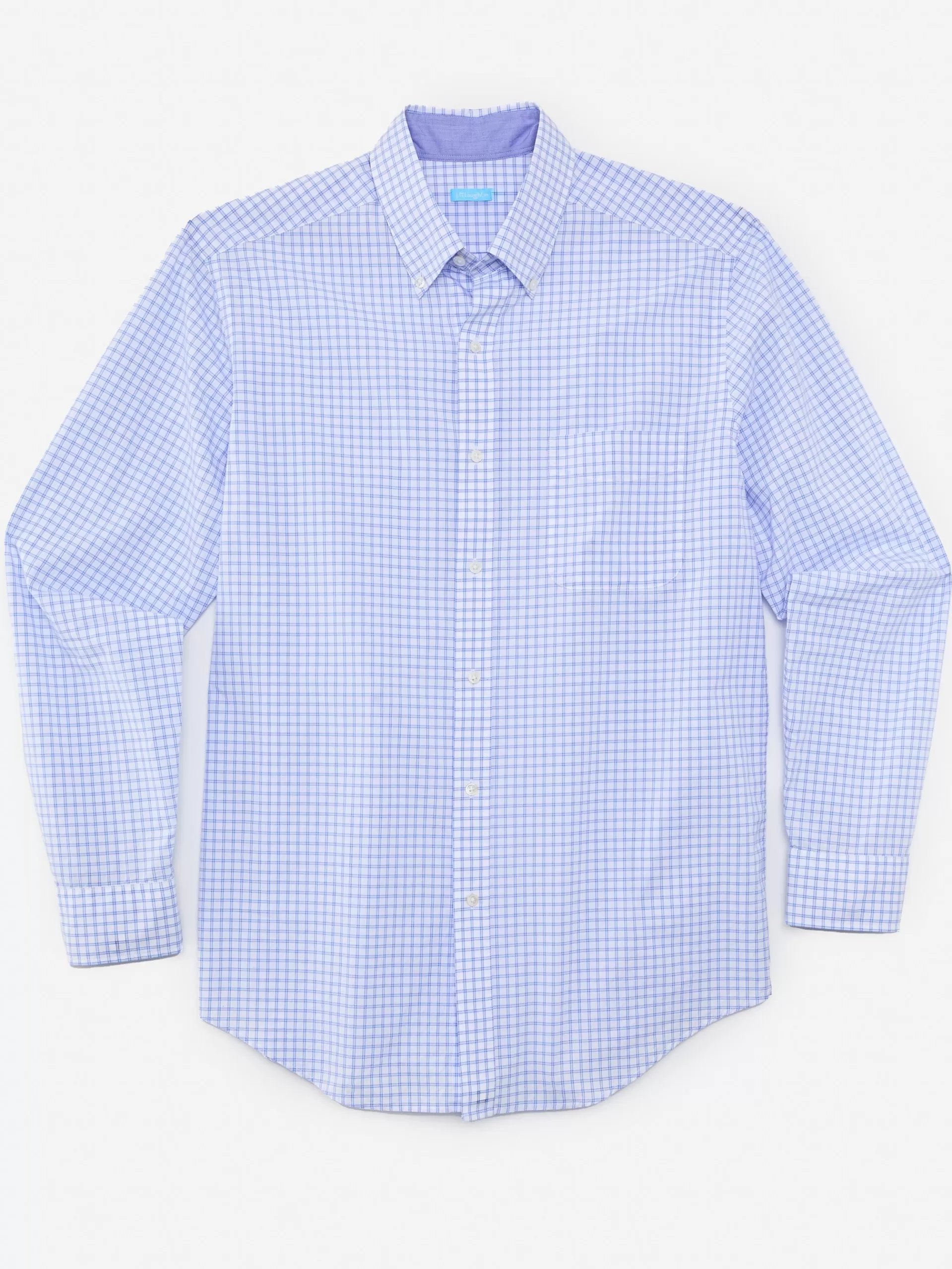 Cheap J. McLaughlin Collis Classic Fit Shirt In Check White/Blue