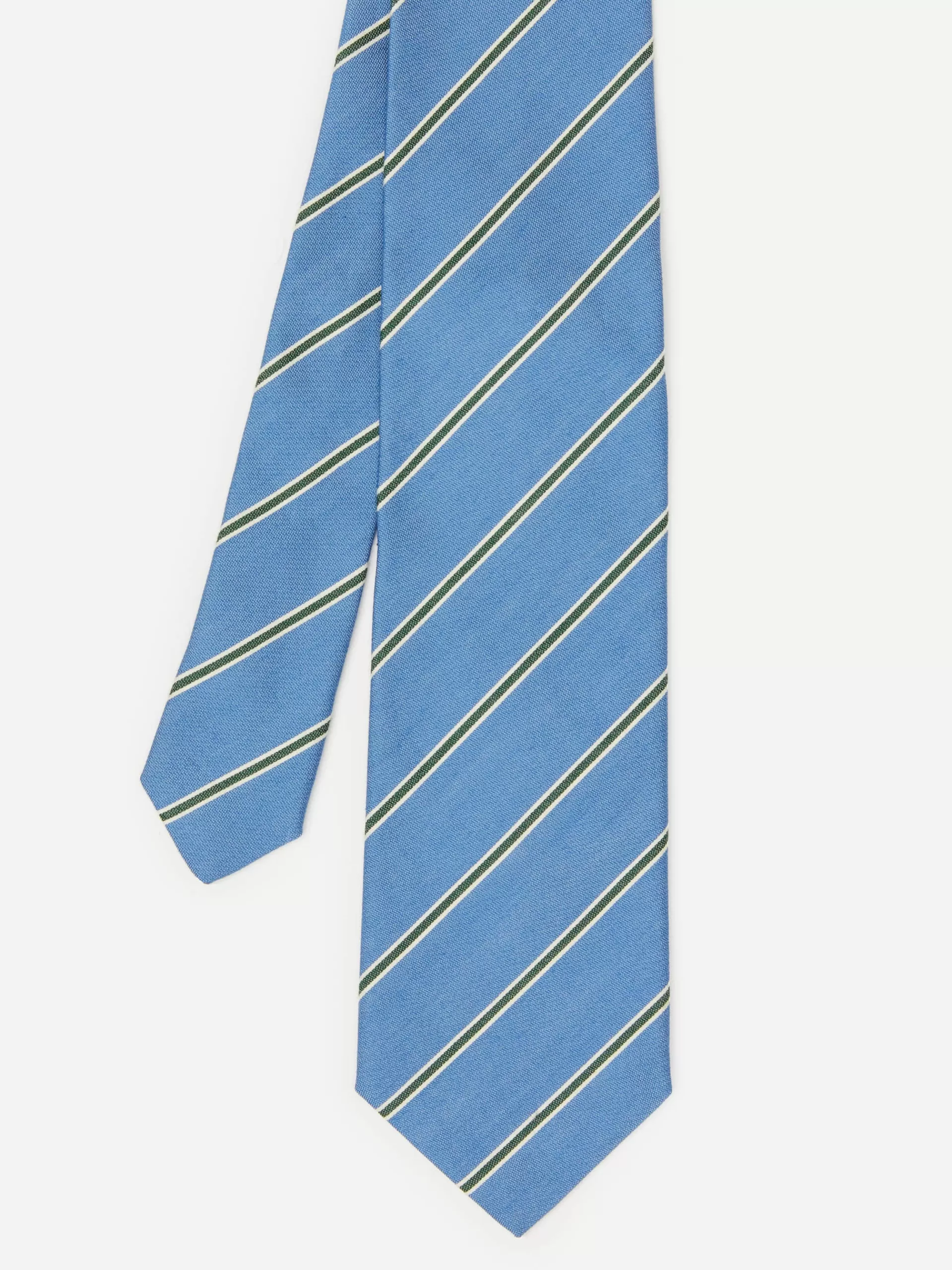 Cheap J. McLaughlin Cotton Silk Tie In Regimental Stripe Chambray