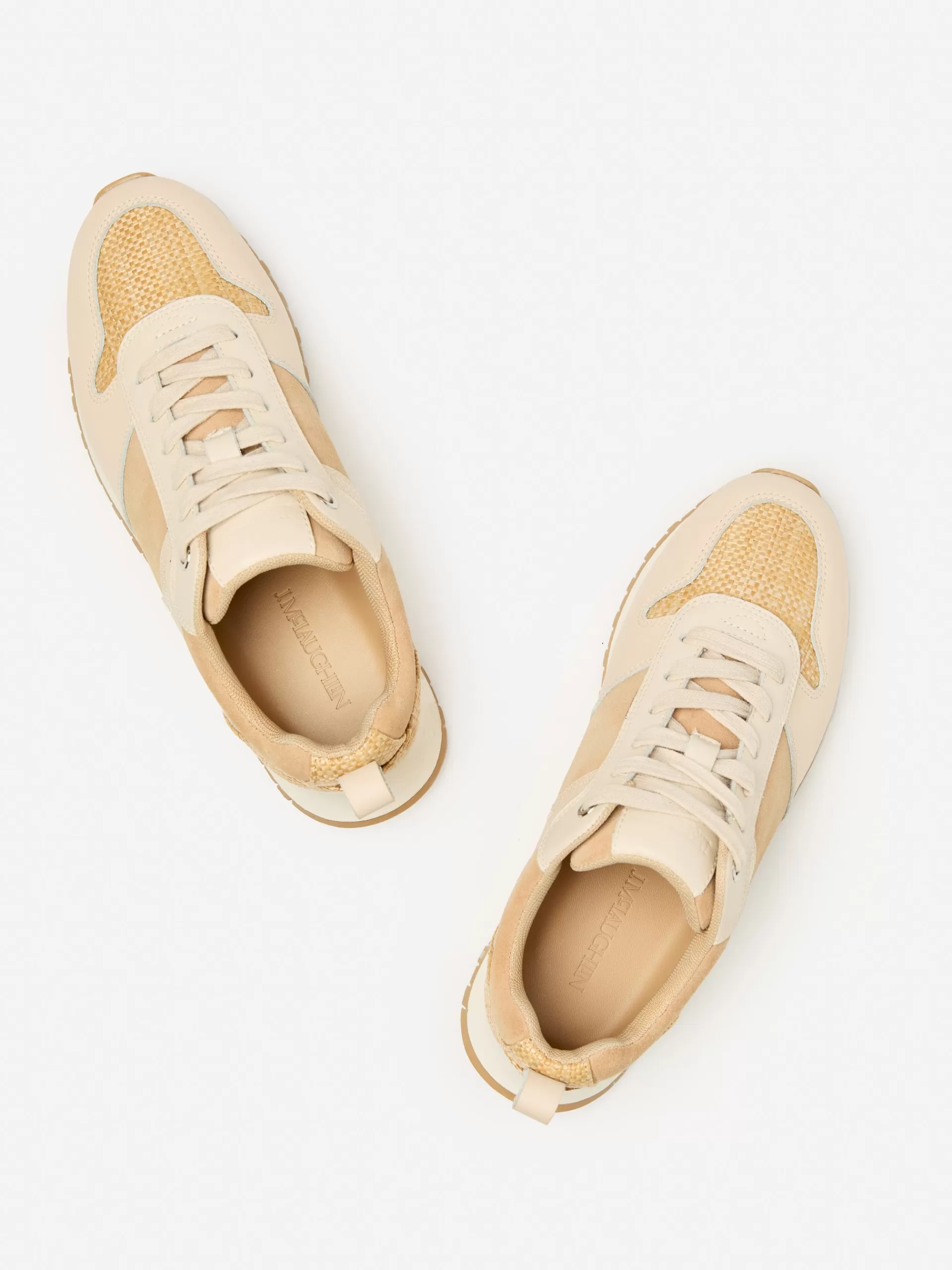 Clearance J. McLaughlin Emerson Sneakers Grasscloth/Khaki