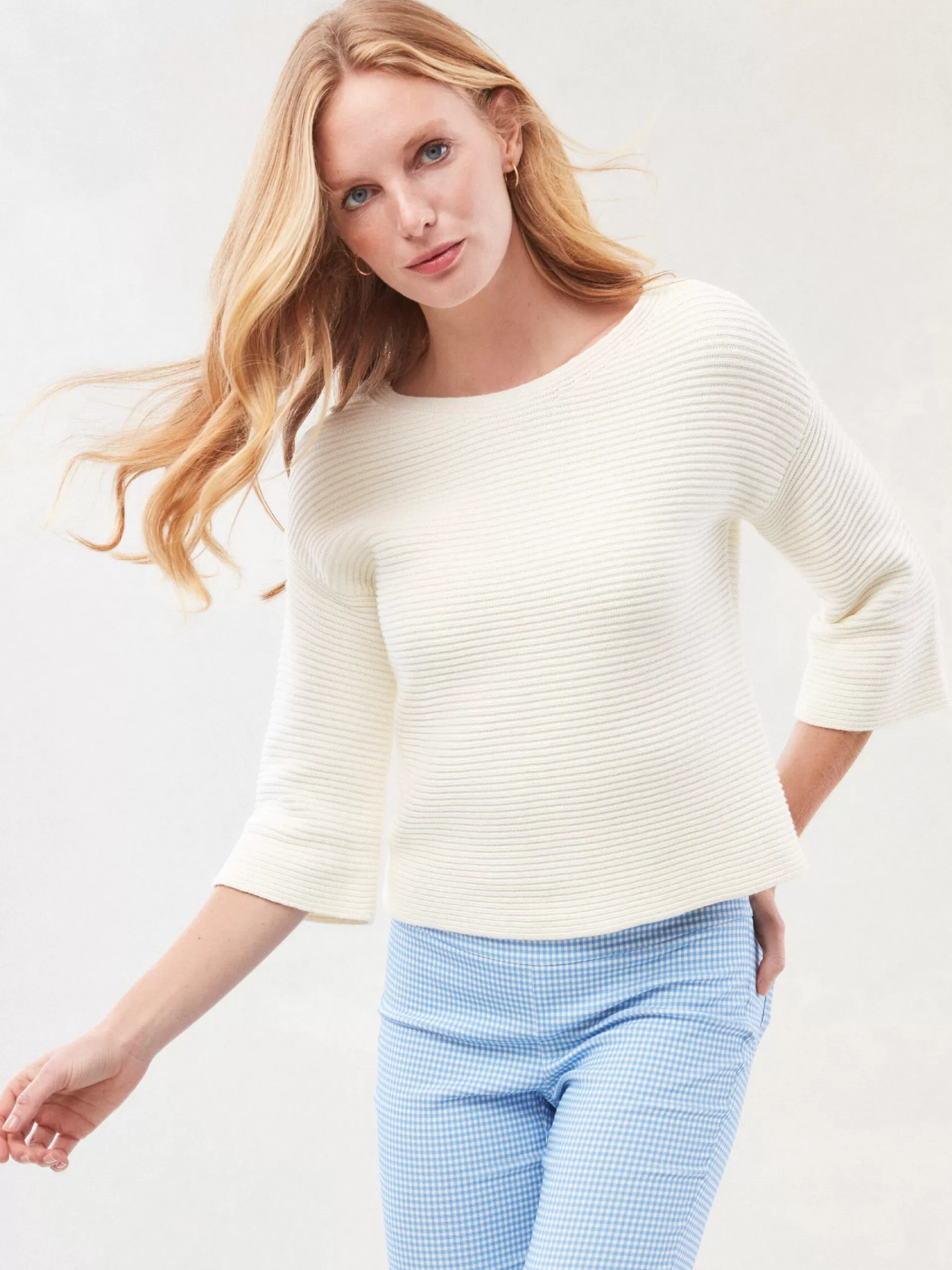 Sale J. McLaughlin Emmeline Sweater Egret White