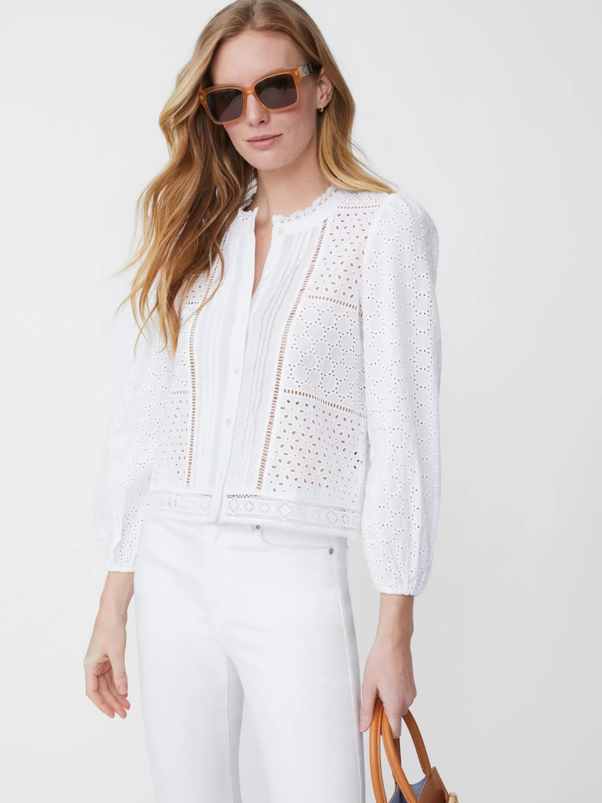 Best J. McLaughlin Francoise Blouse White