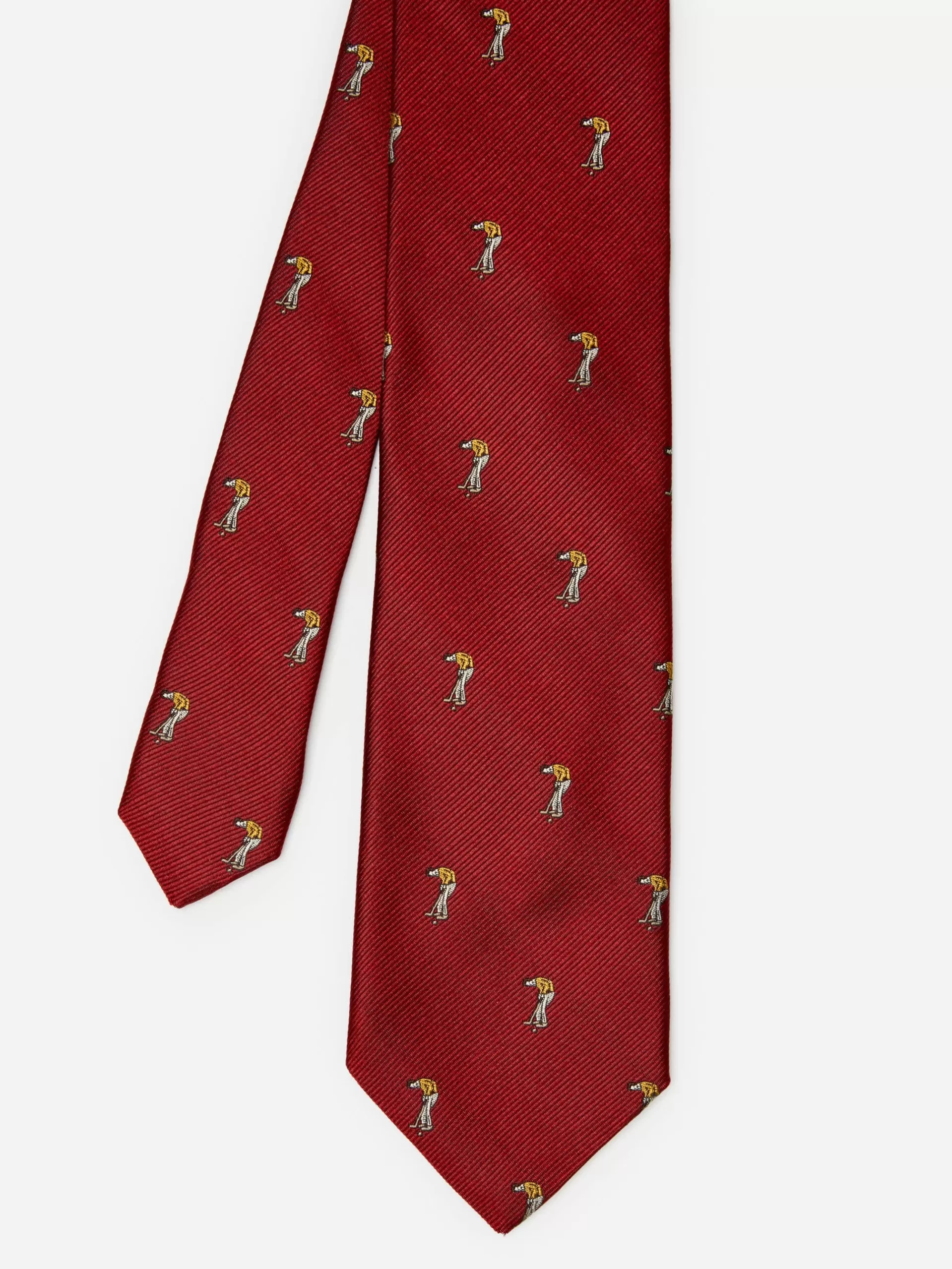 Fashion J. McLaughlin Italian Silk Tie In Golfer Red