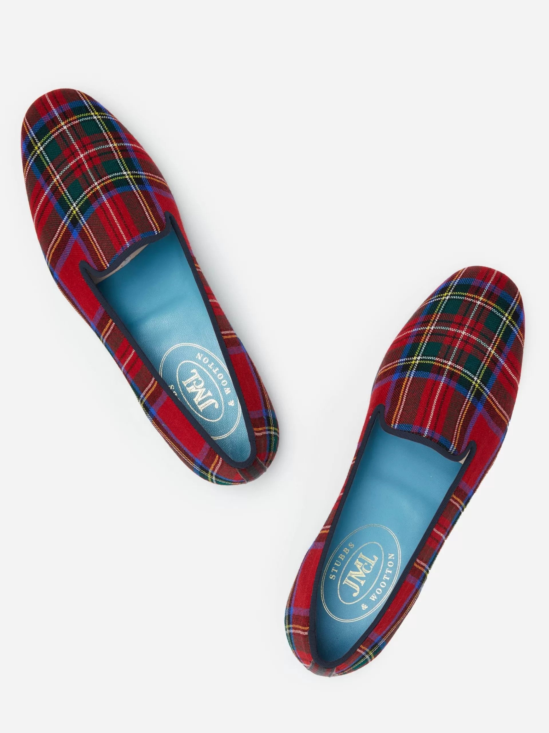 Best J. McLaughlin J.McL X Stubbs Wootton Slippers In Plaid Red