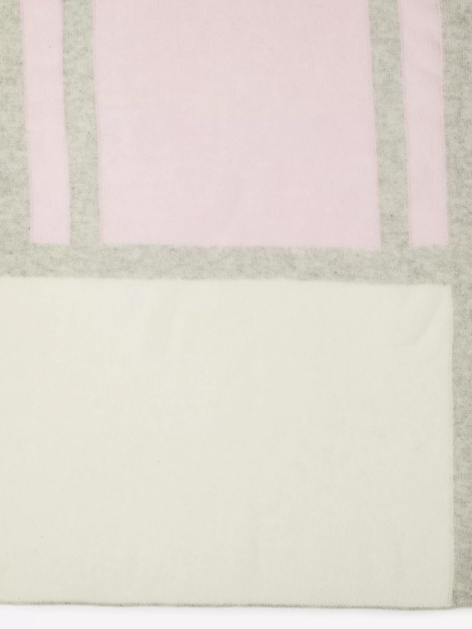 Fashion J. McLaughlin Jolene Cashmere Scarf In Color Block Light Pink/Silver