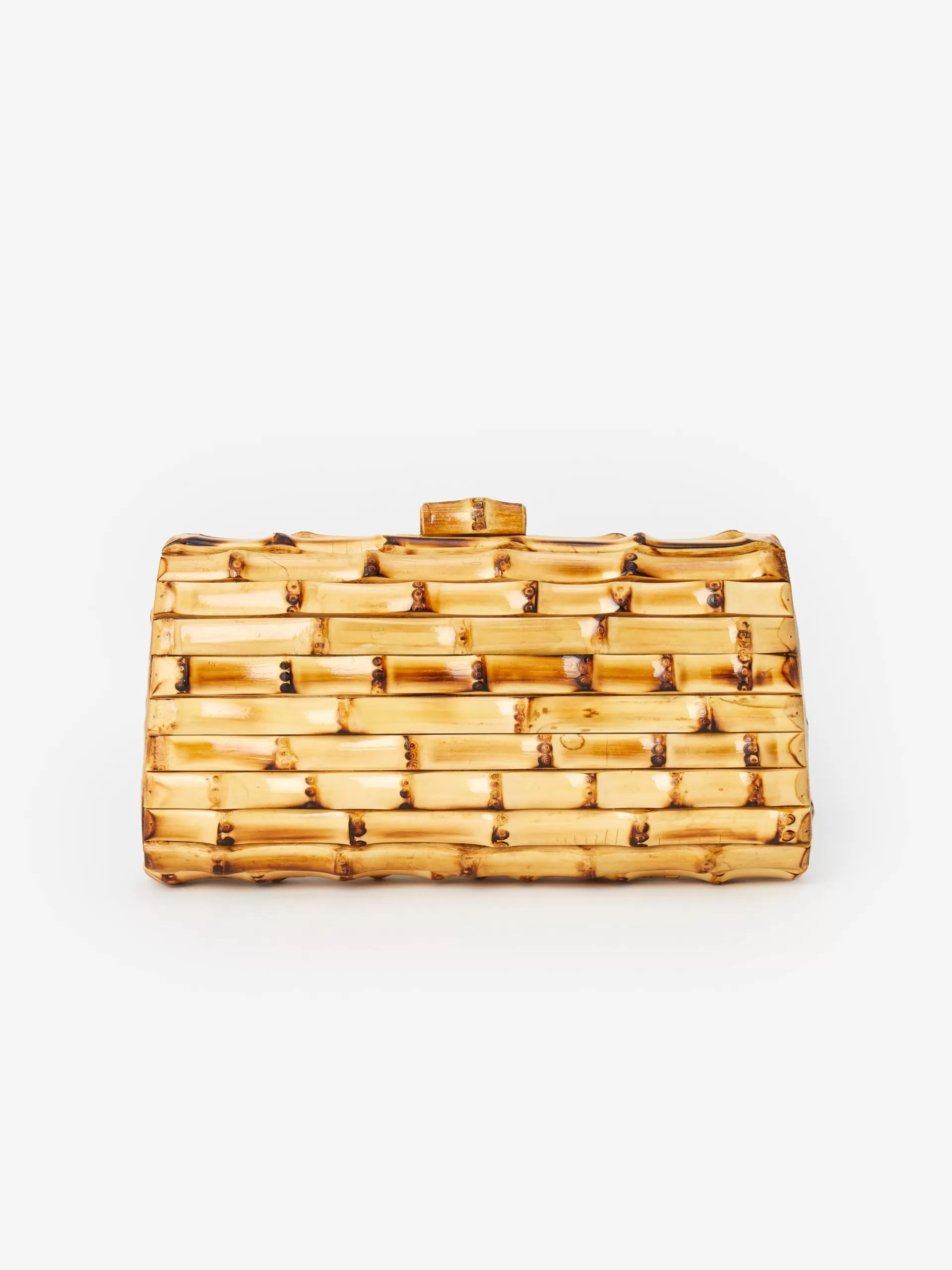 Store J. McLaughlin Kendra Bamboo Clutch Natural