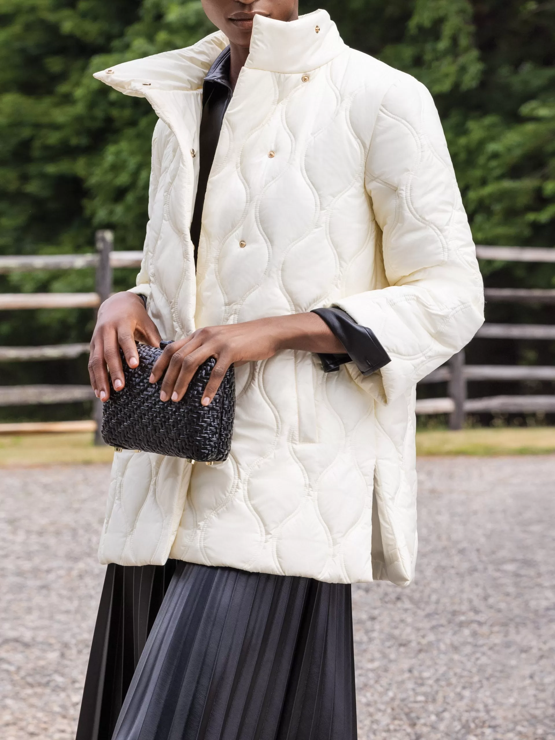 Best J. McLaughlin Key Puffer Jacket Cream