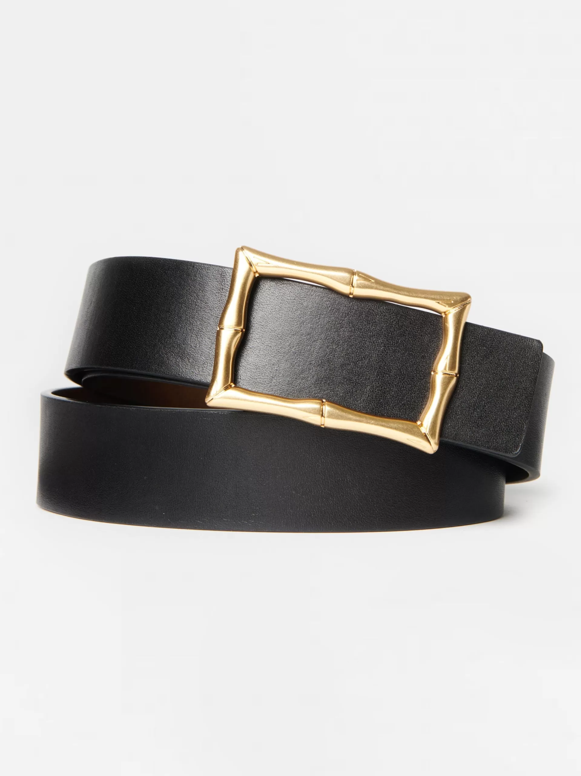 Outlet J. McLaughlin Lina Reversible Leather Belt Black/Cork