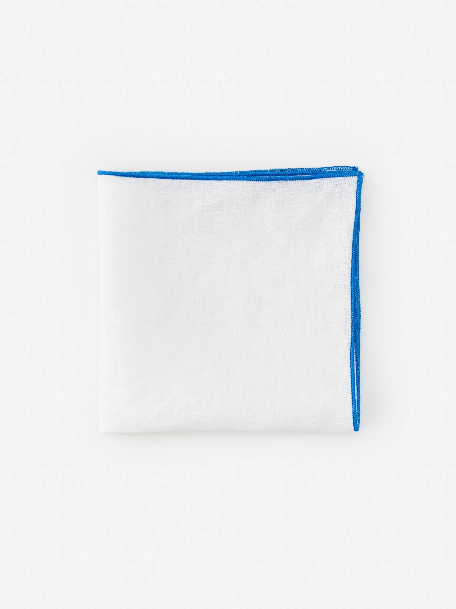 Outlet J. McLaughlin Linen Pocket Square White