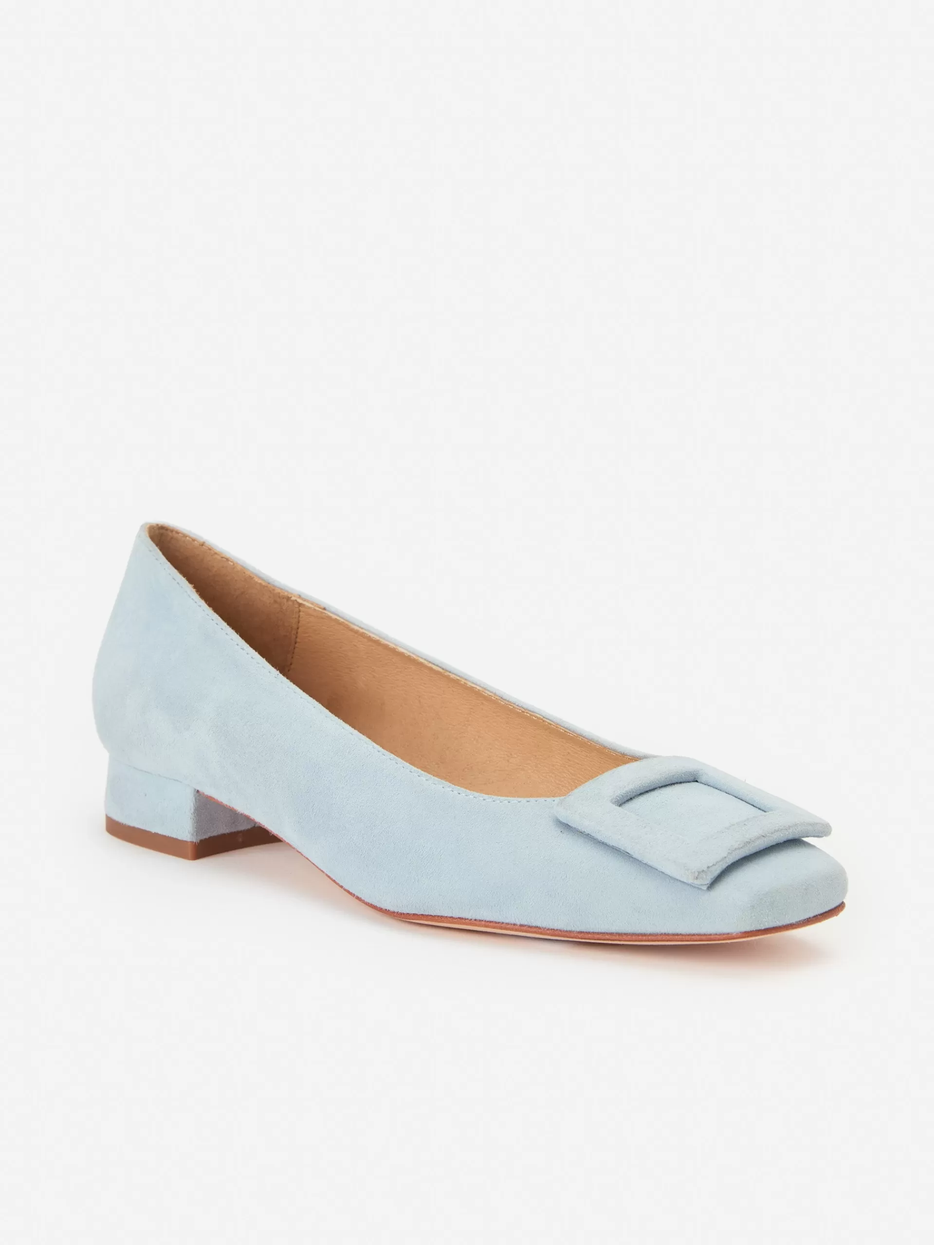 Store J. McLaughlin Lisbeth Suede Block Heels Powder Blue