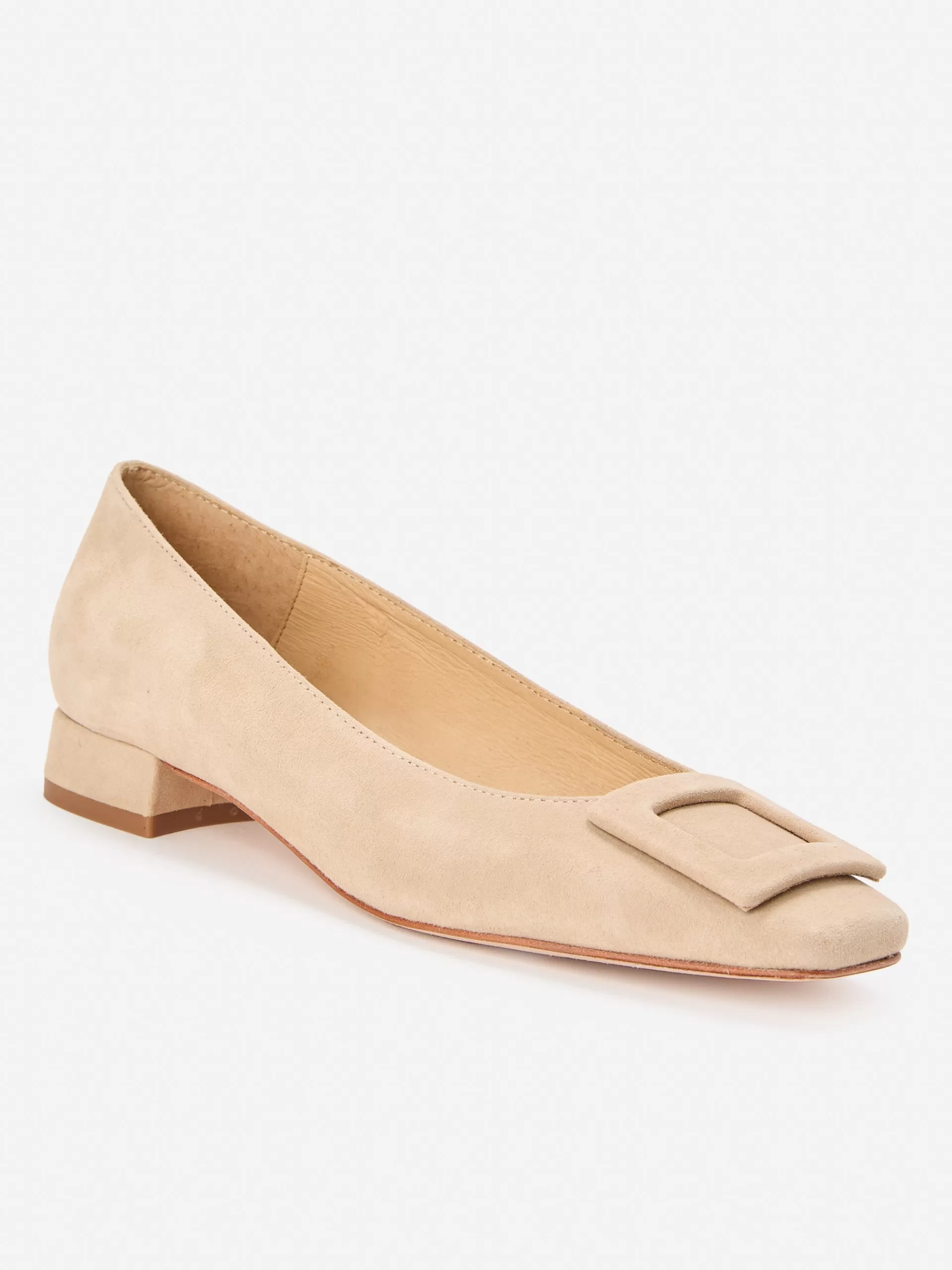 Discount J. McLaughlin Lisbeth Suede Block Heels Taupe