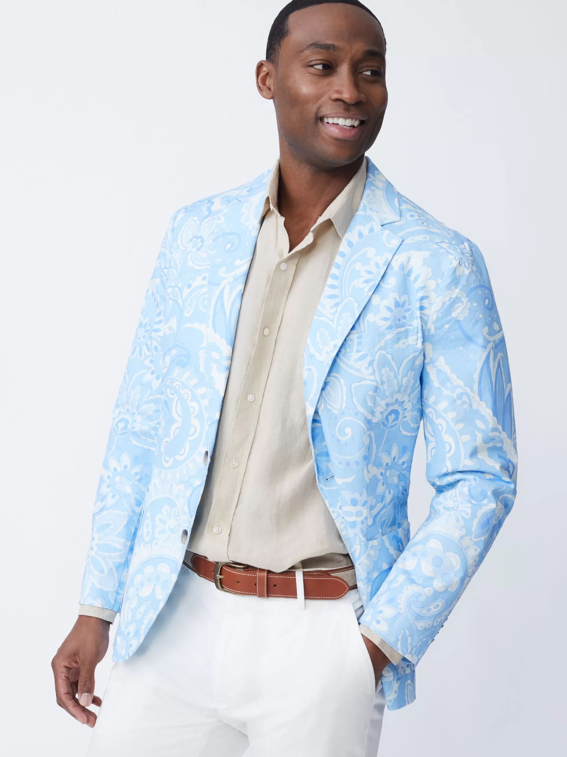 Cheap J. McLaughlin Lisbon Blazer In Meadowood Pale Blue