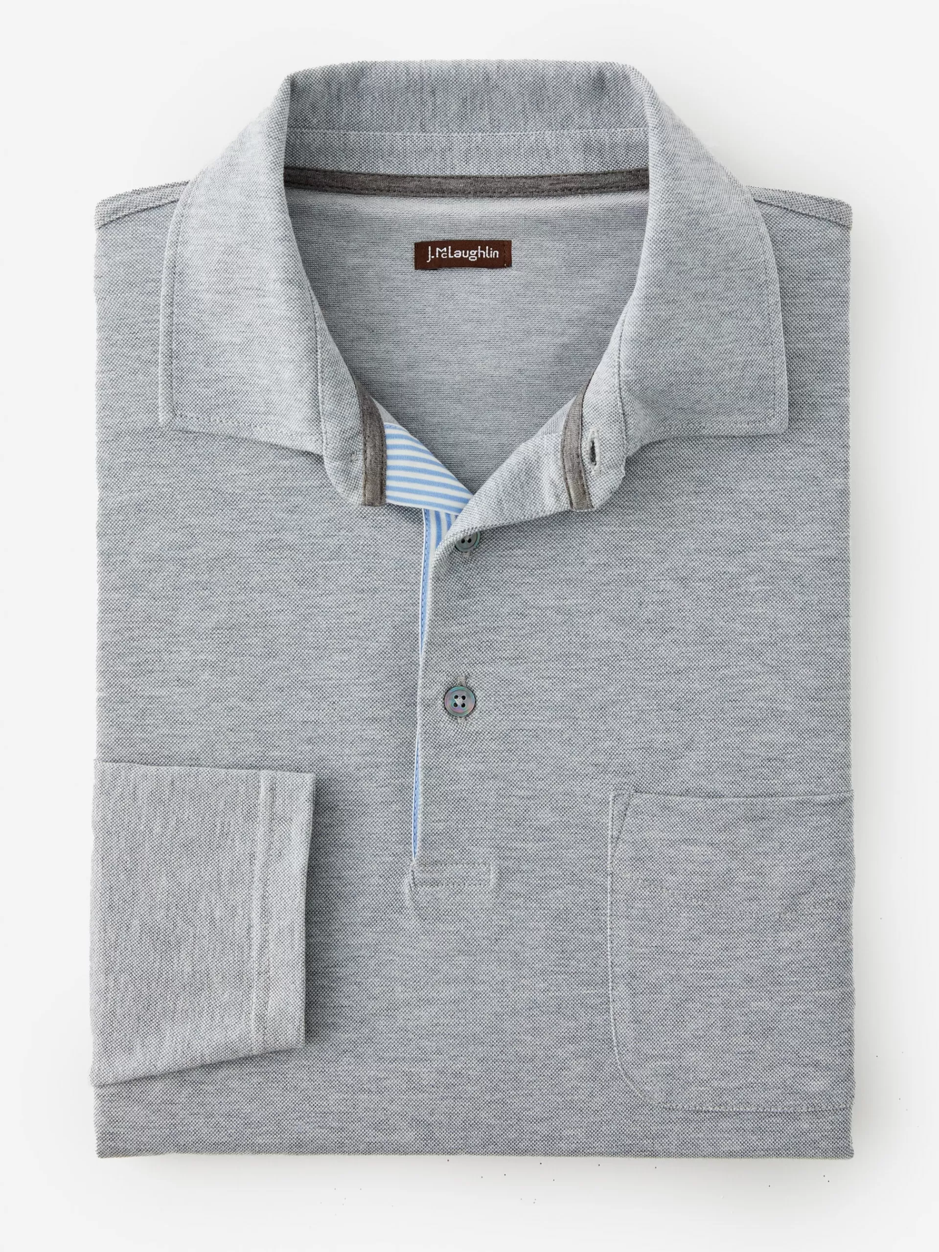 Clearance J. McLaughlin Lucca Polo Heather Light Gray