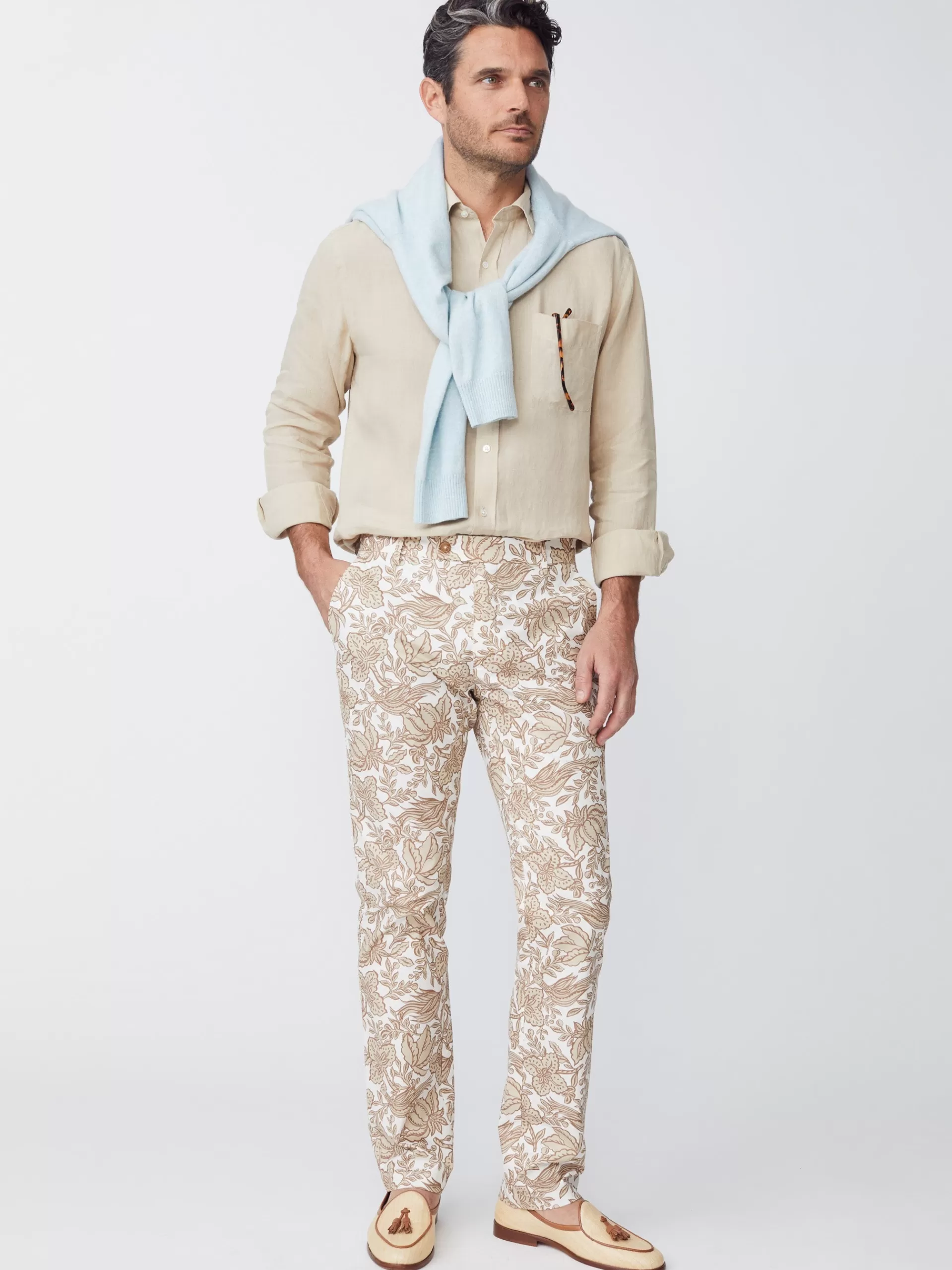 Flash Sale J. McLaughlin Lukas Pants In Birdsong Off White/Light Sand