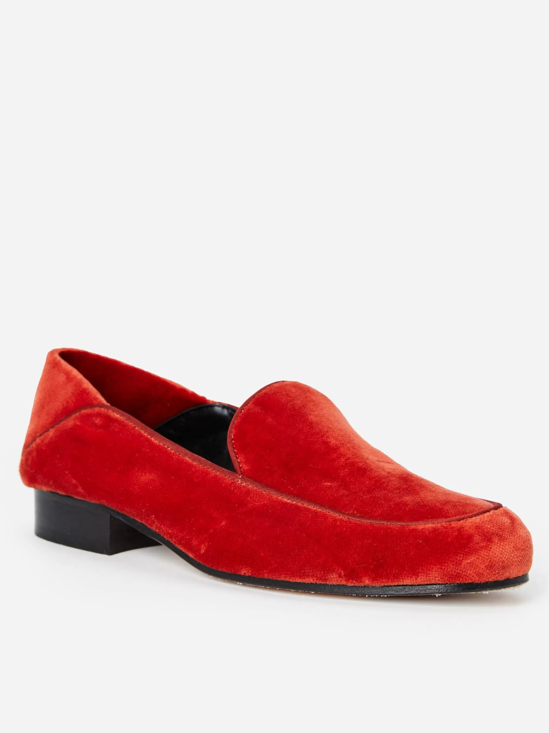 Online J. McLaughlin Luna Velvet Loafers Burnt Orange