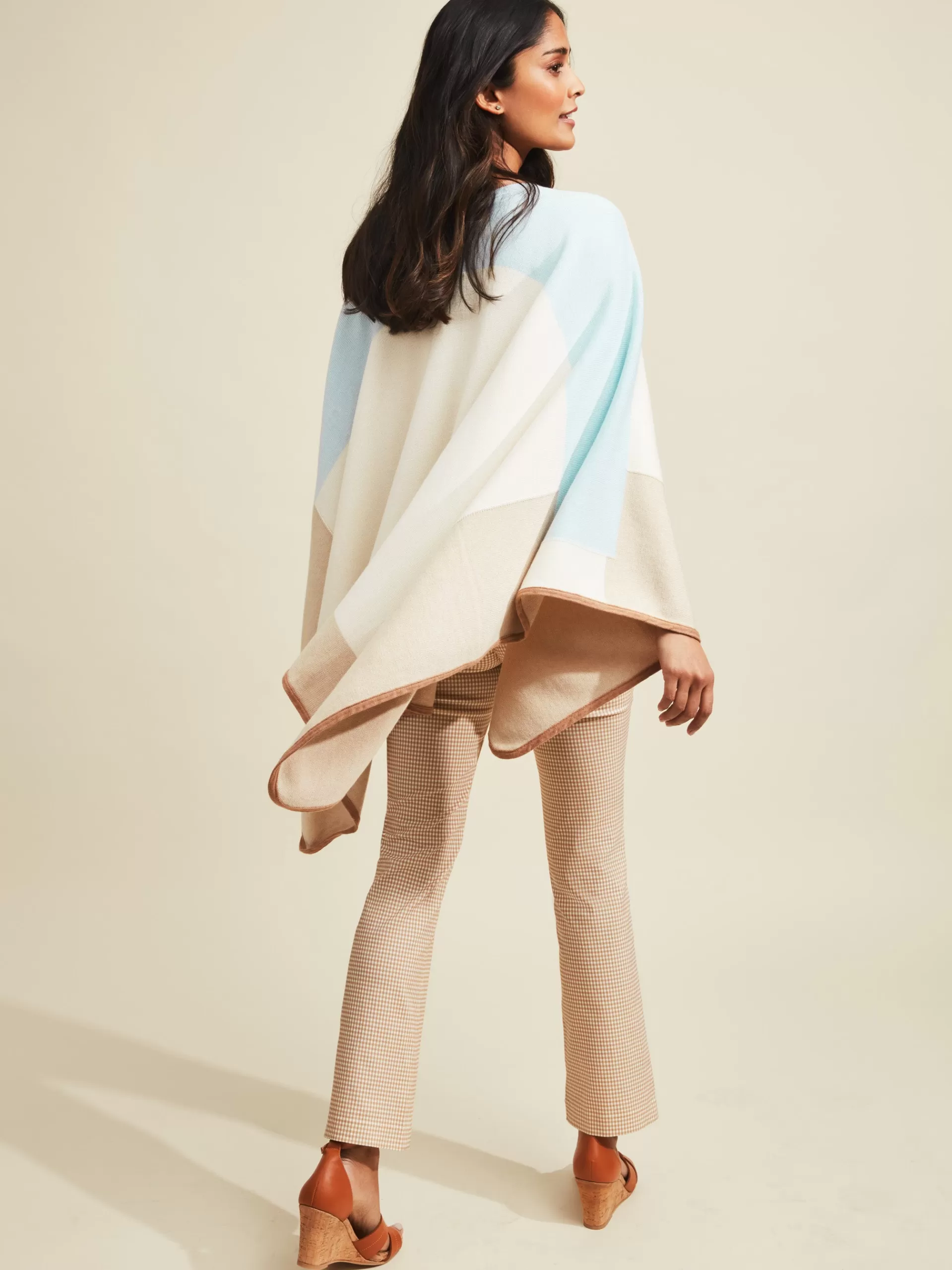 Cheap J. McLaughlin Noreen Wrap In Colorblock Off White/Beige