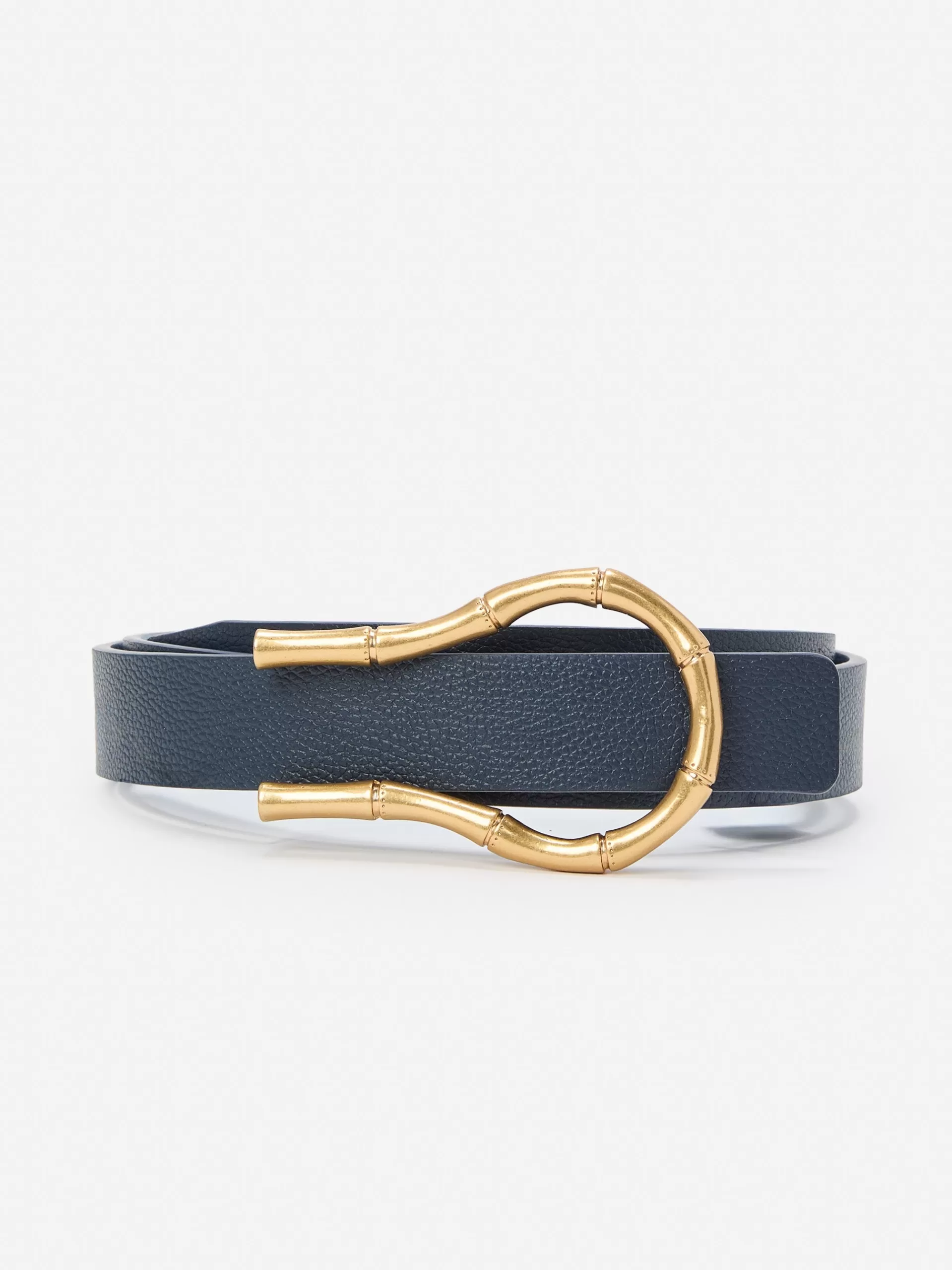 Cheap J. McLaughlin Olympia Reversible Leather Belt Navy/Powder Blue