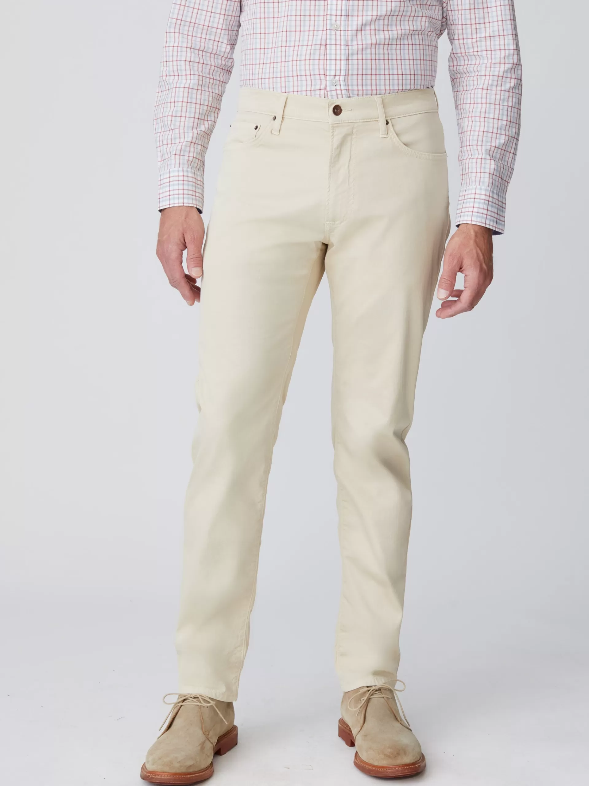 Online J. McLaughlin Parker 5-Pocket Straight Pants Sand