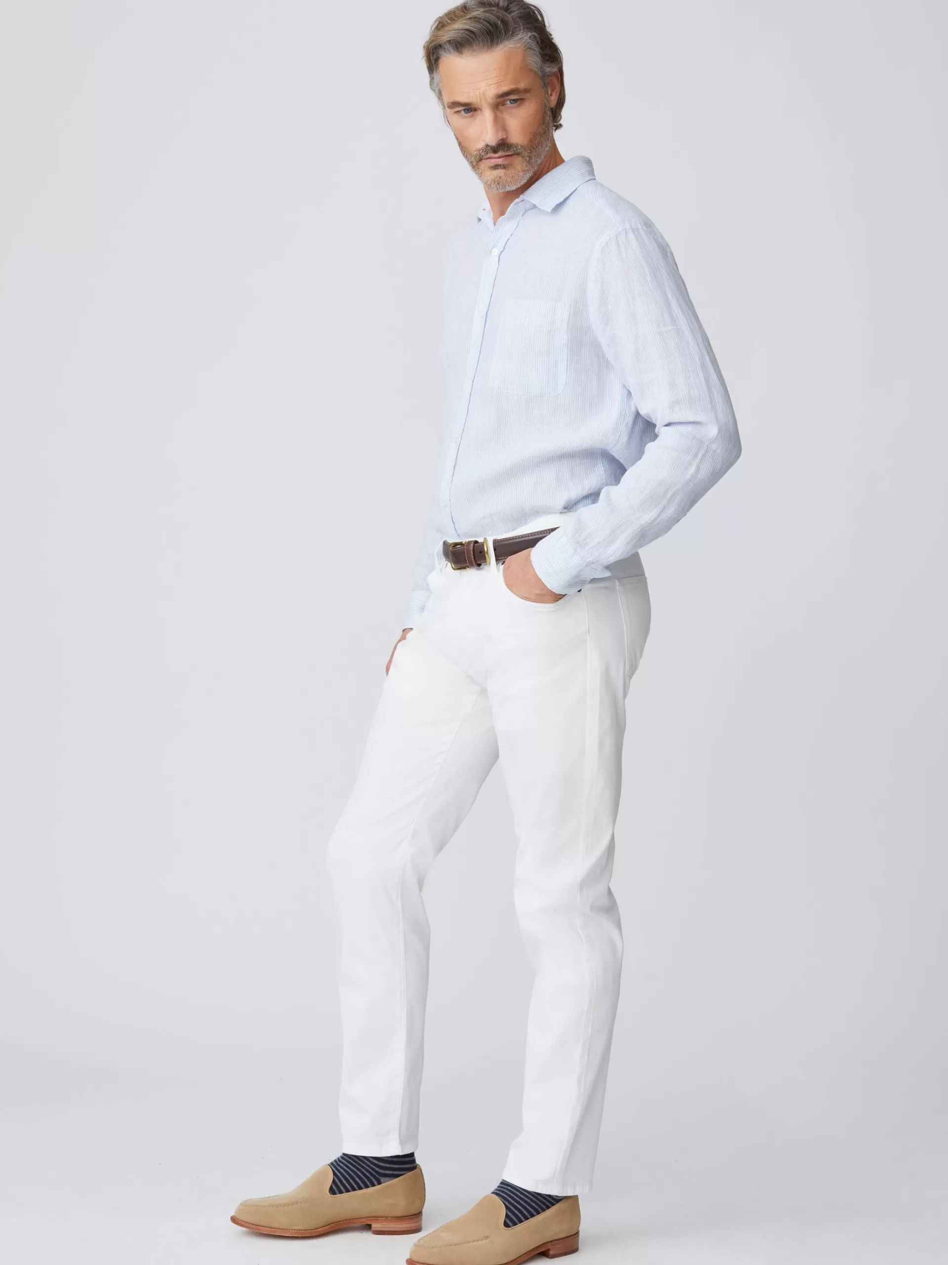 Flash Sale J. McLaughlin Parker 5-Pocket Straight Pants White