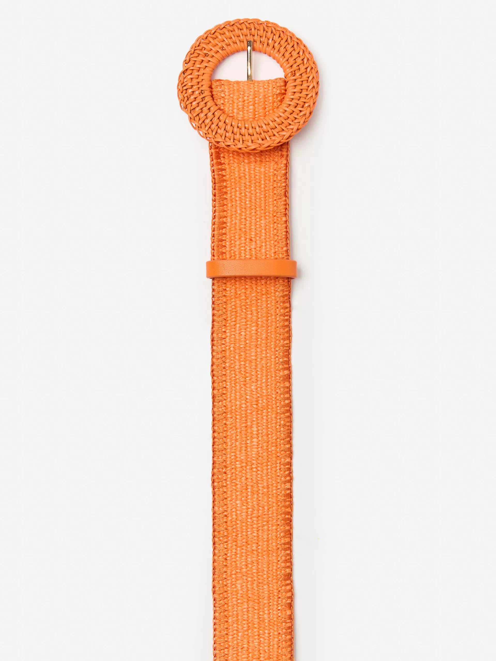 Clearance J. McLaughlin Popie Grasscloth Belt Orange