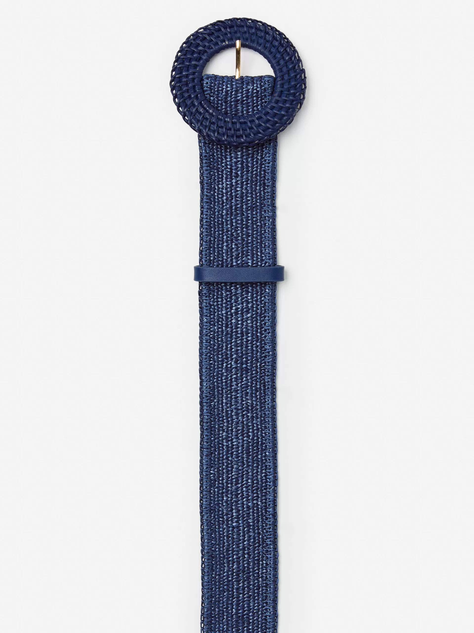 Store J. McLaughlin Popie Grasscloth Belt Navy