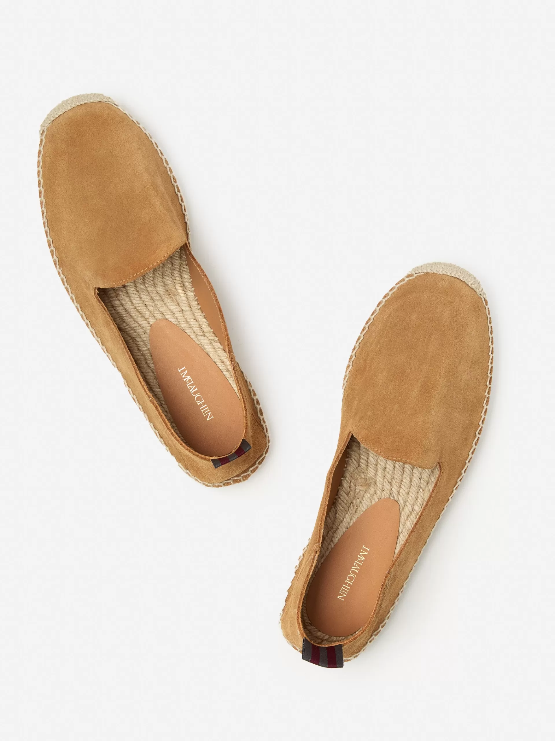 Discount J. McLaughlin Rafe Suede Espadrilles Caramel