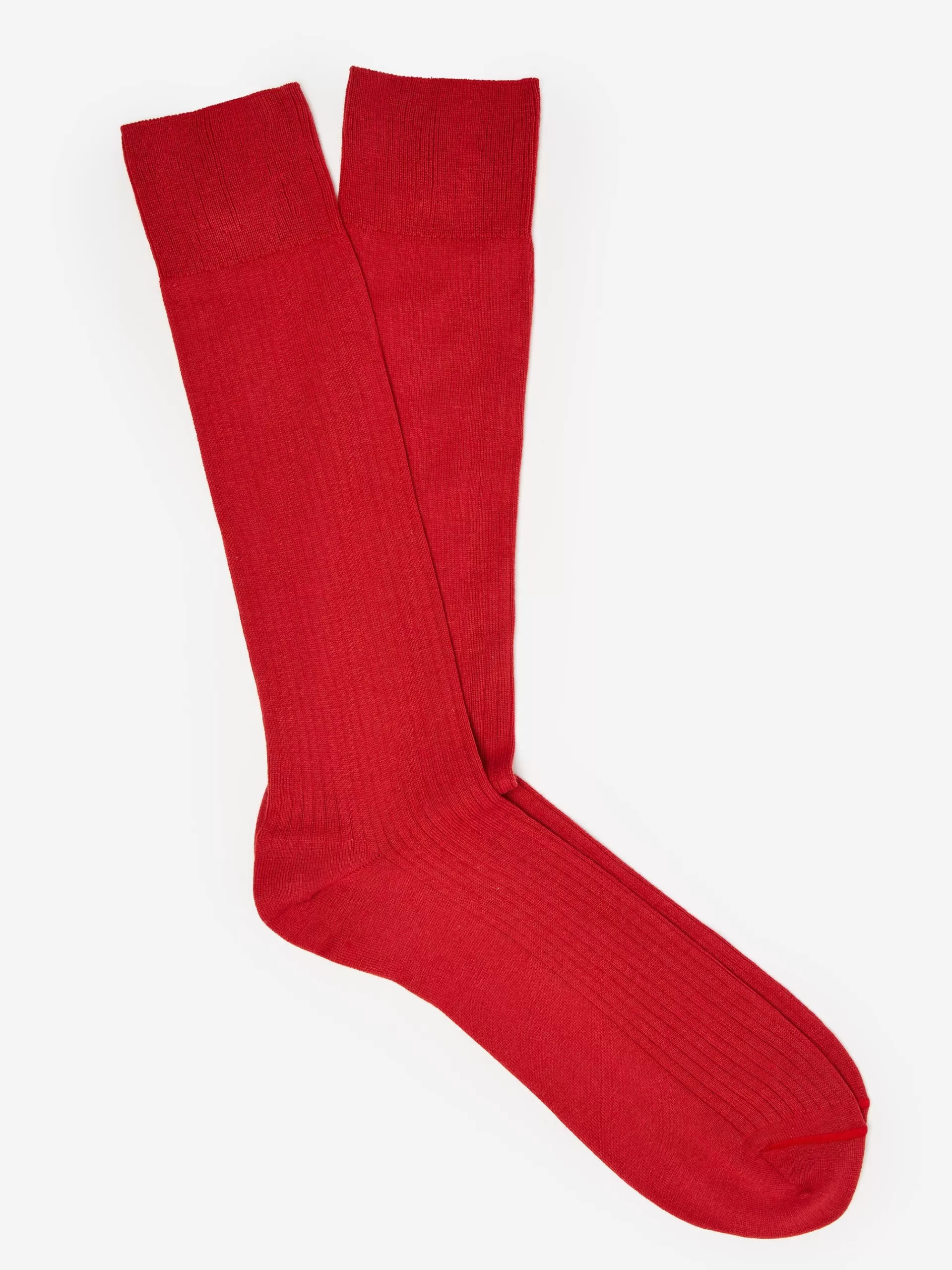 Fashion J. McLaughlin Ribbed Socks Red