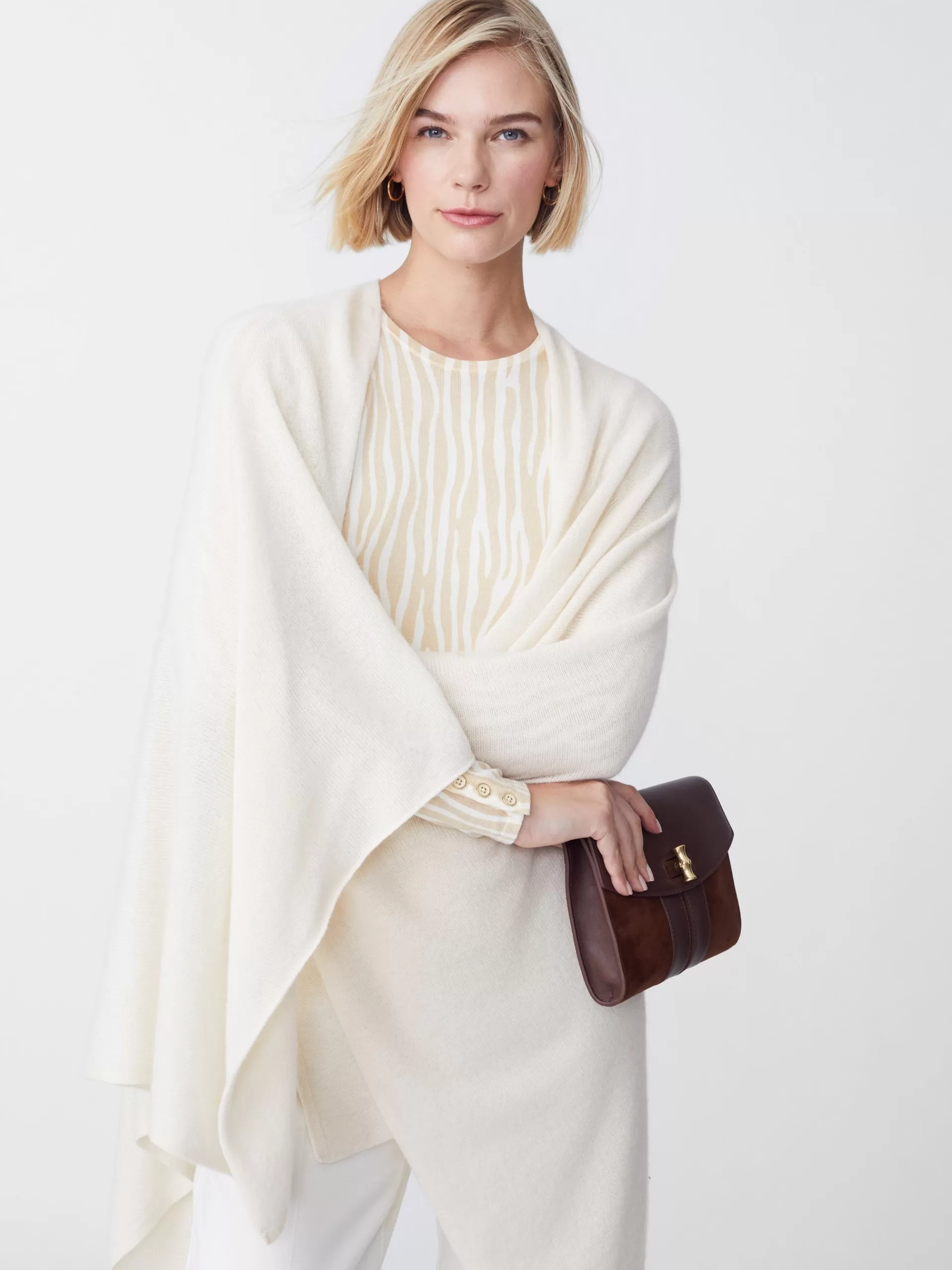 Outlet J. McLaughlin Rossi Cashmere Wrap Off White