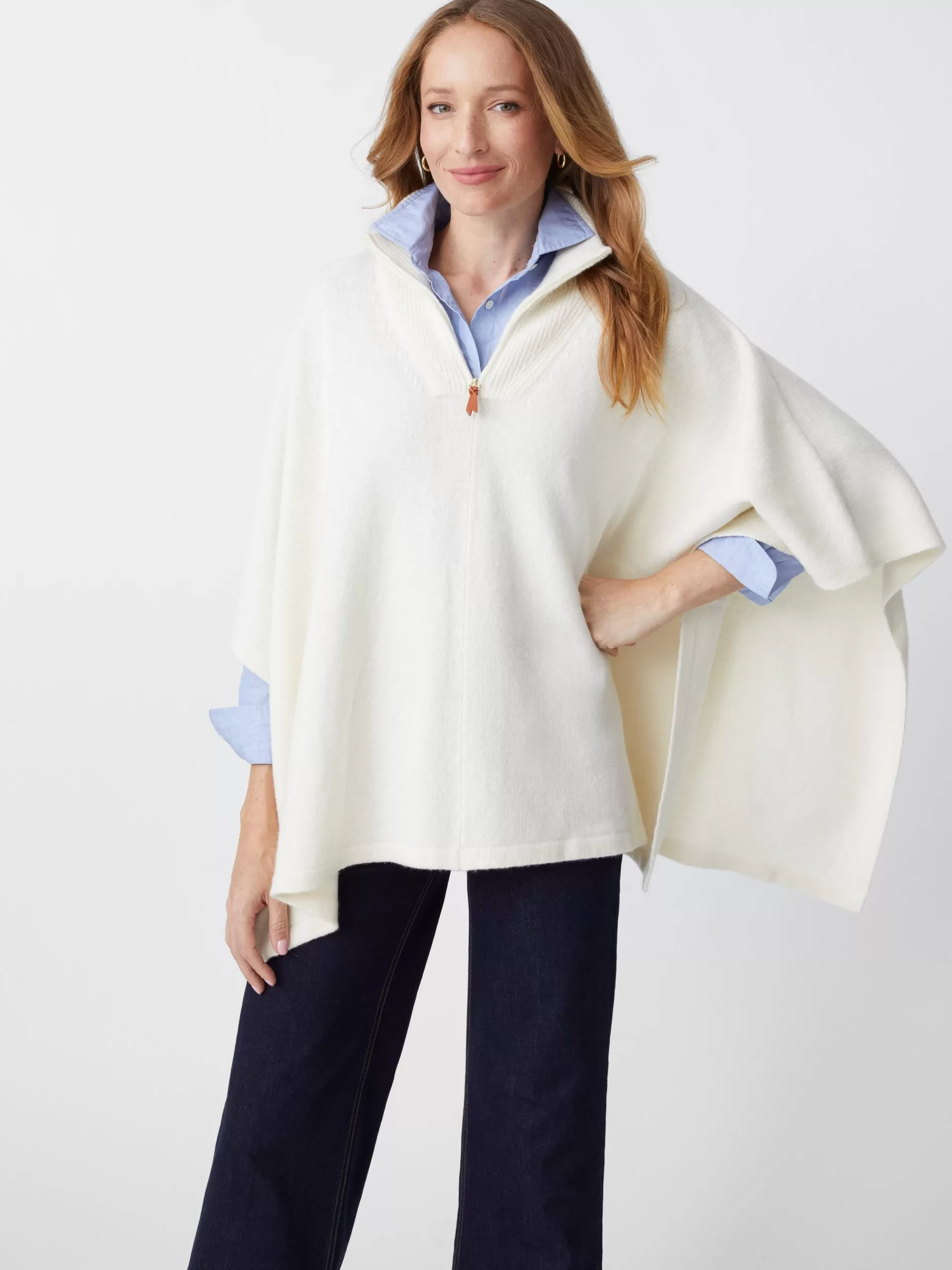 Sale J. McLaughlin Sheila Poncho Off White