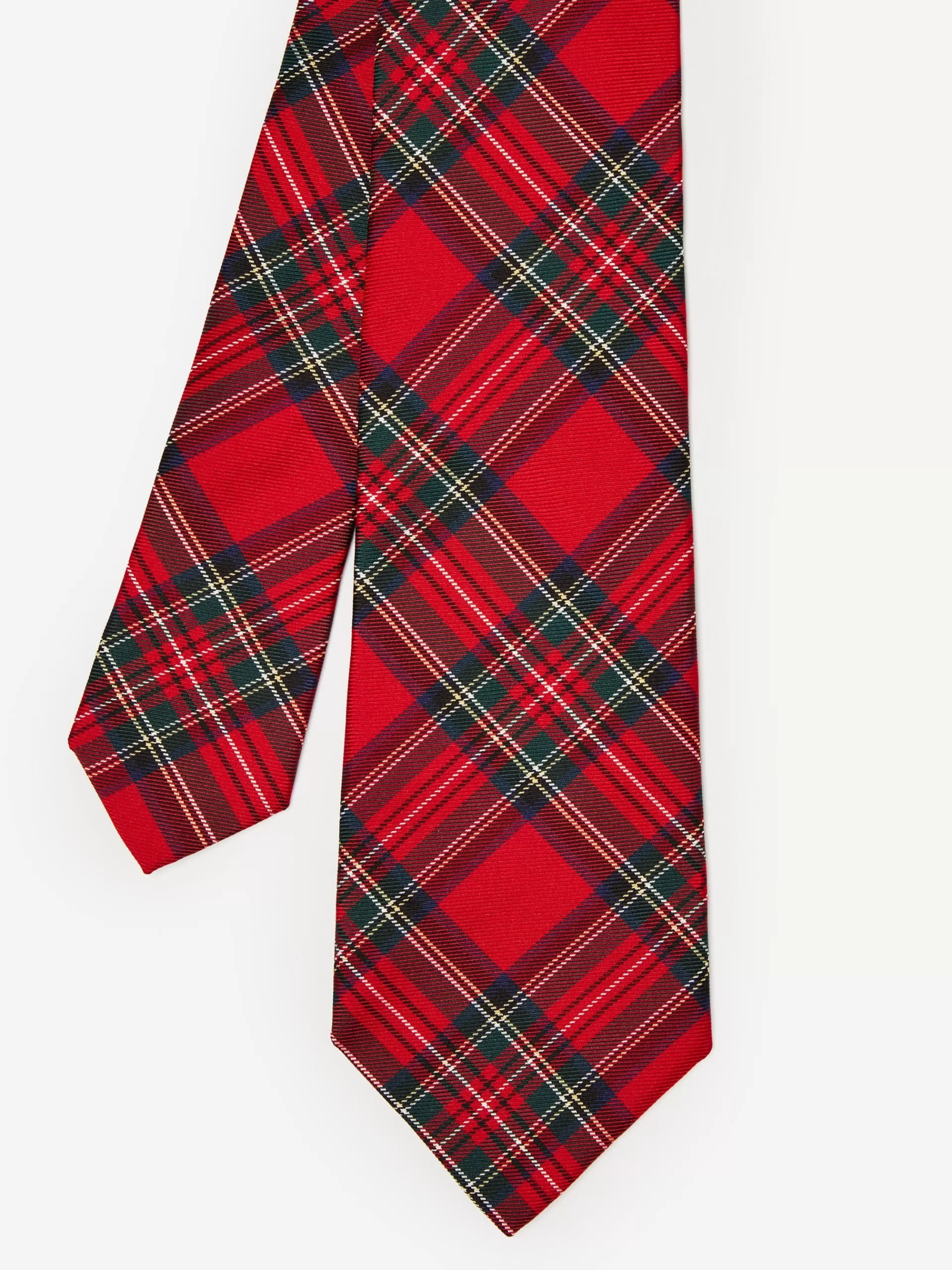 Hot J. McLaughlin Silk Tie In Plaid Red Multi