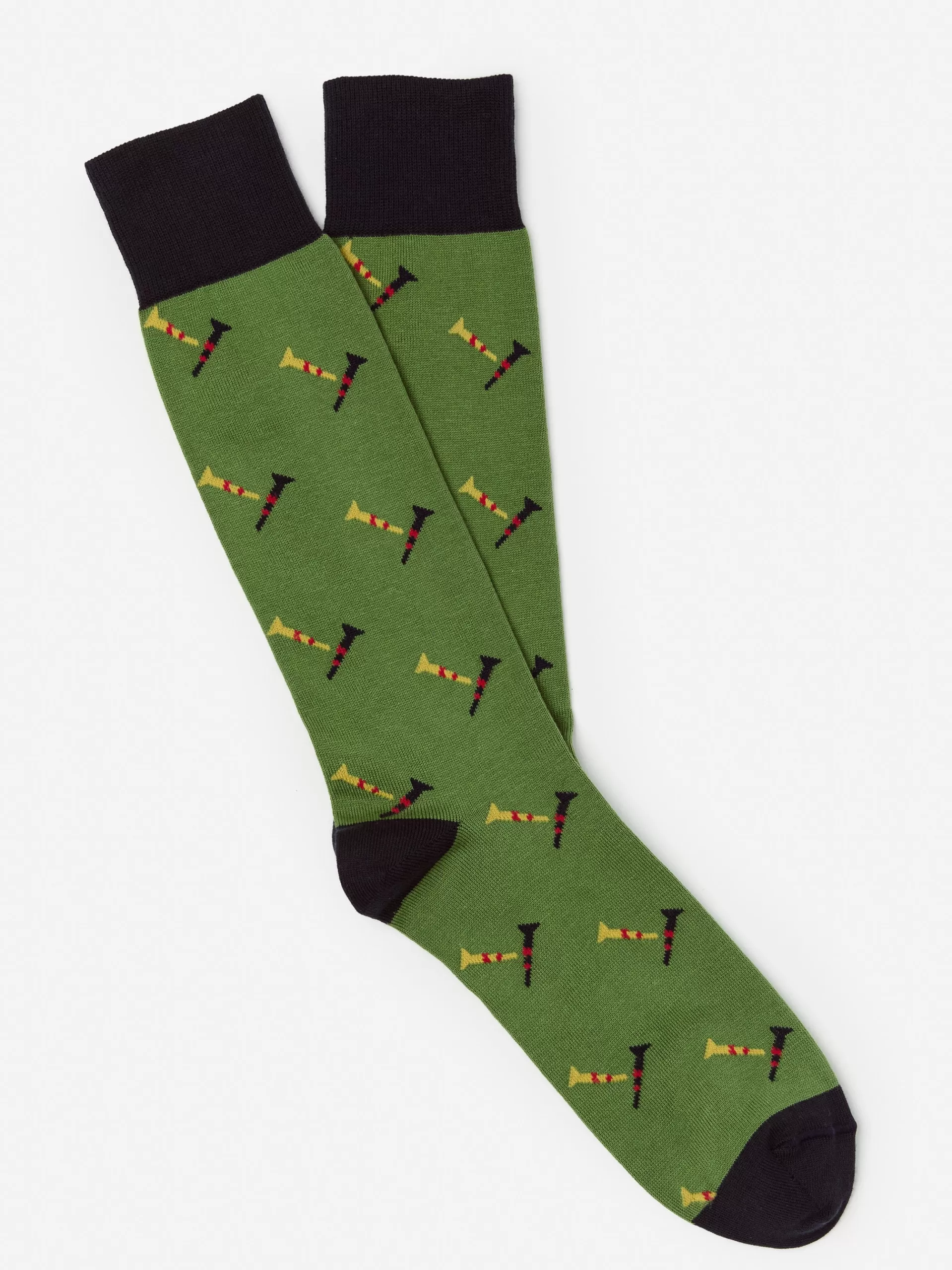 Outlet J. McLaughlin Socks In Golf Tee Dark Green/Navy