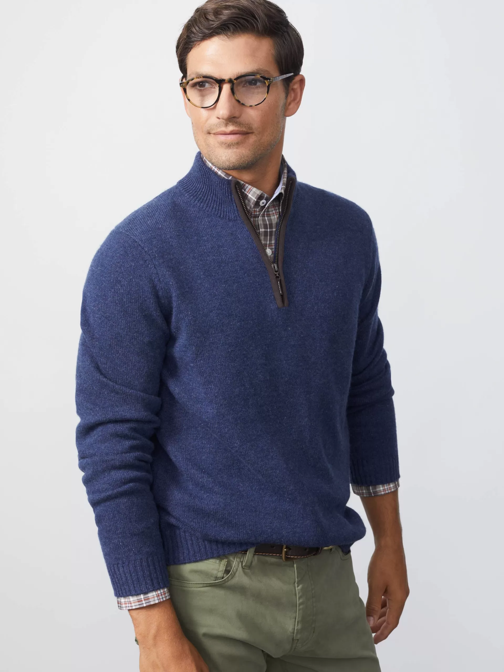 Cheap J. McLaughlin Tate Cashmere Sweater Dark Denim